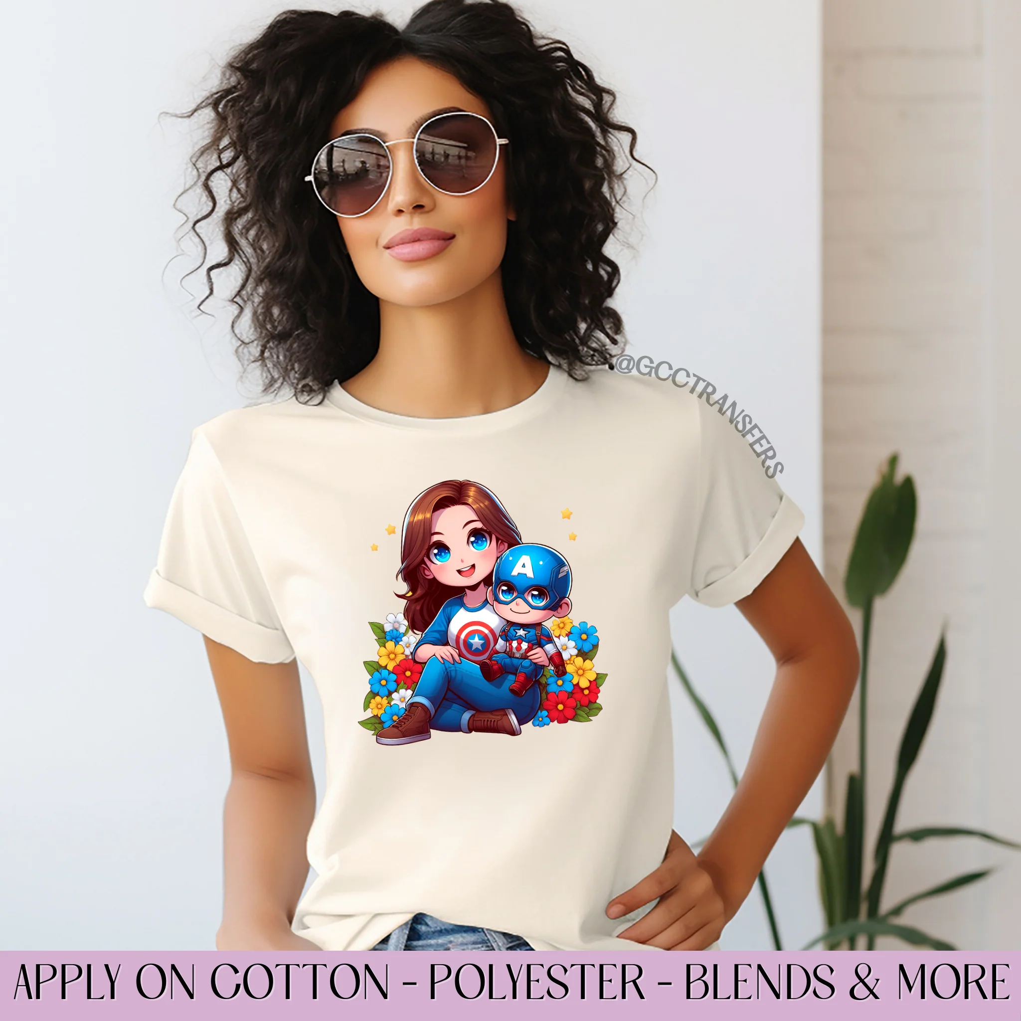 Blue Captain Mama & Son - Graphic Apparel