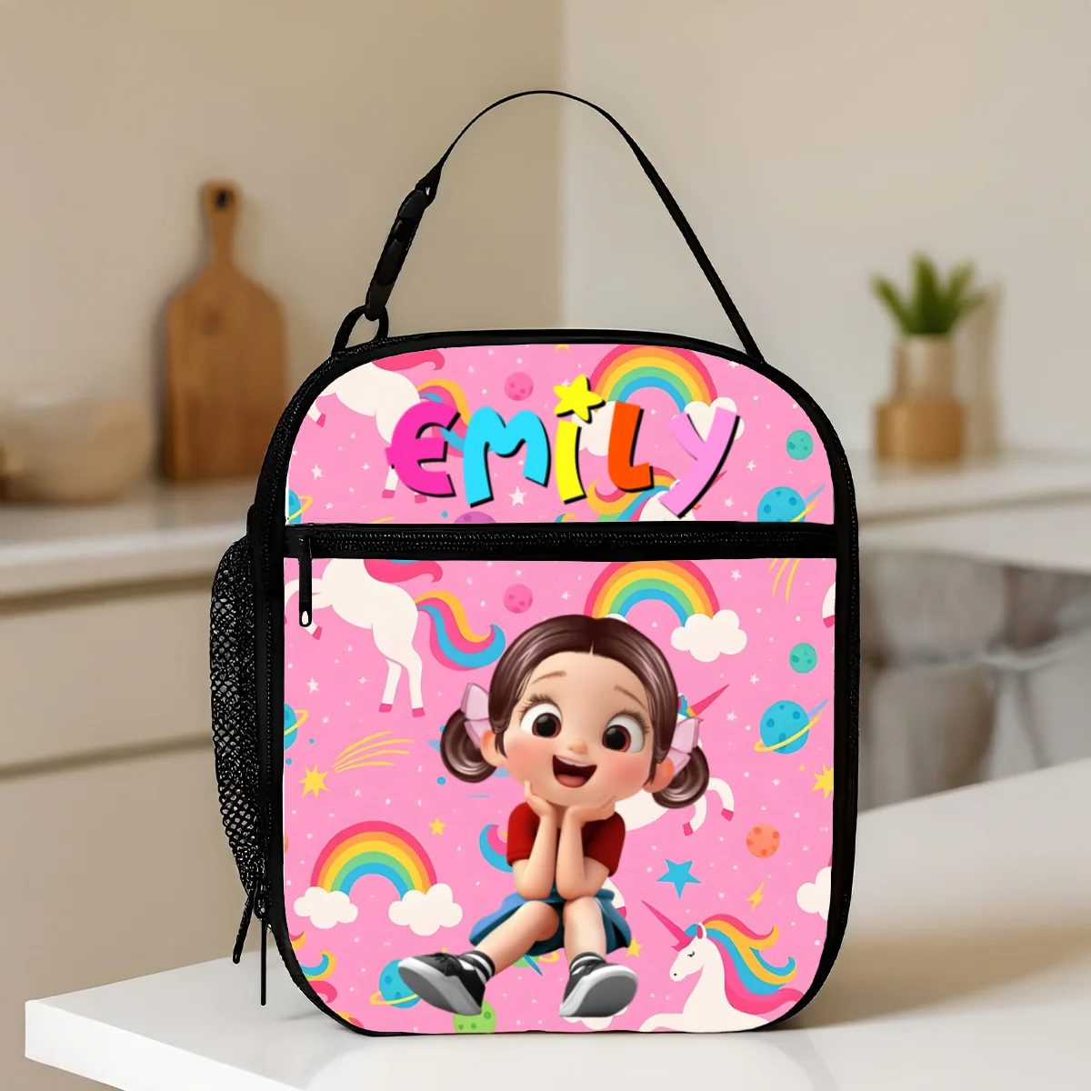 Custom Name Insulated Lunch Bag for Kids, Unique Designs for Boys & Girls, Keep Your Child’s Meals Fresh & Safe All Day