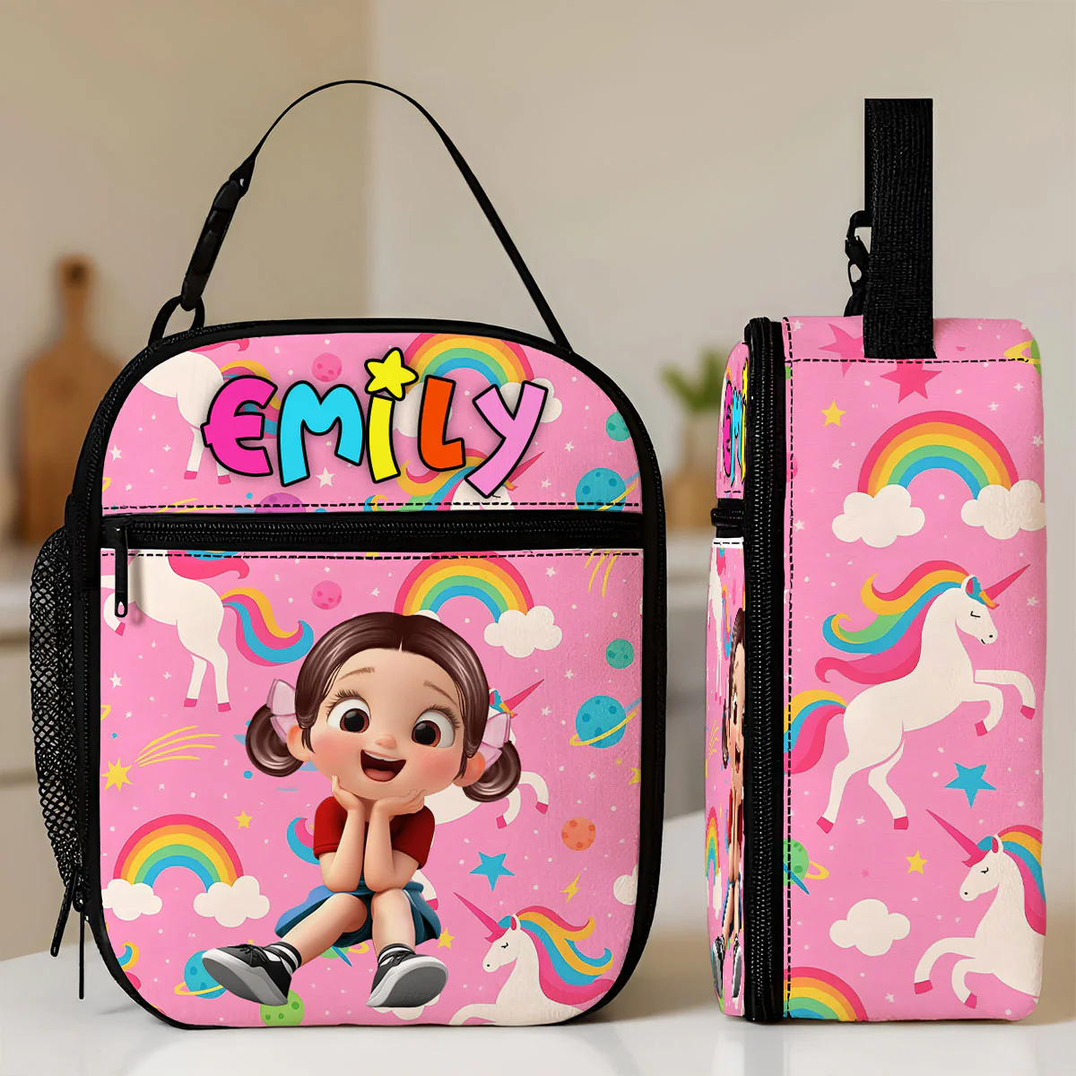 Custom Name Insulated Lunch Bag for Kids, Unique Designs for Boys & Girls, Keep Your Child’s Meals Fresh & Safe All Day