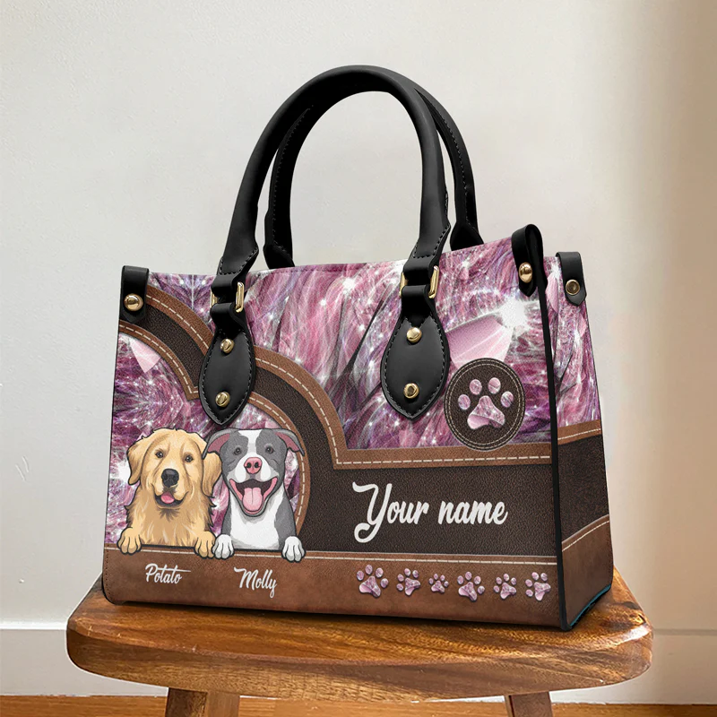 Take Me Everywhere You Go - Dog & Cat Personalized Custom Leather Handbag - Gift For Pet Owners, Pet Lovers