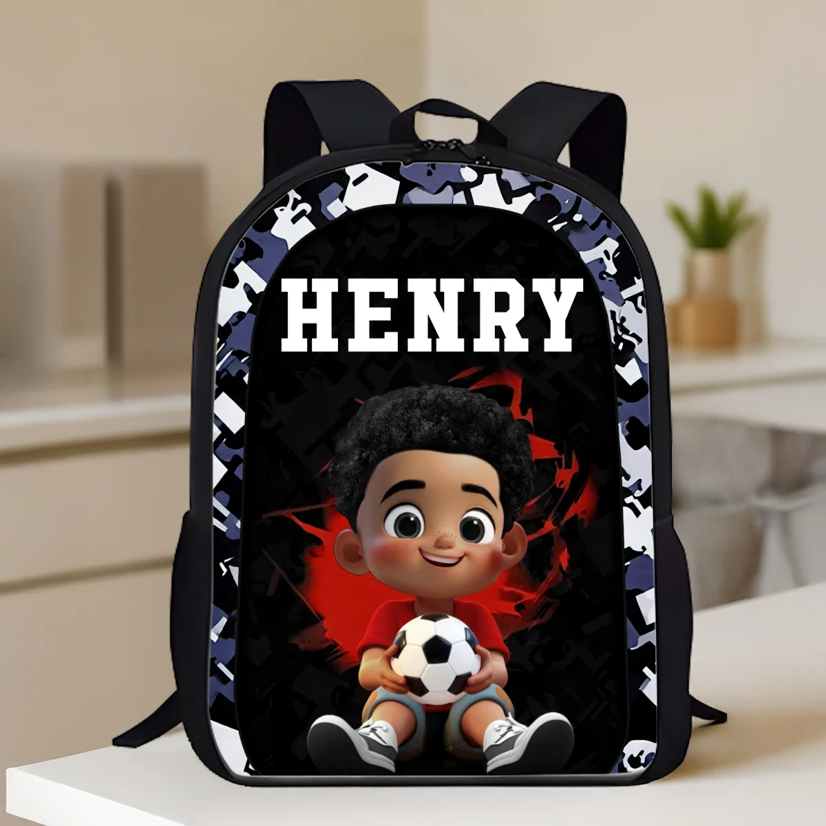 Sports Backpack for School Boy Girl, Custom Back to School Kids Backpack