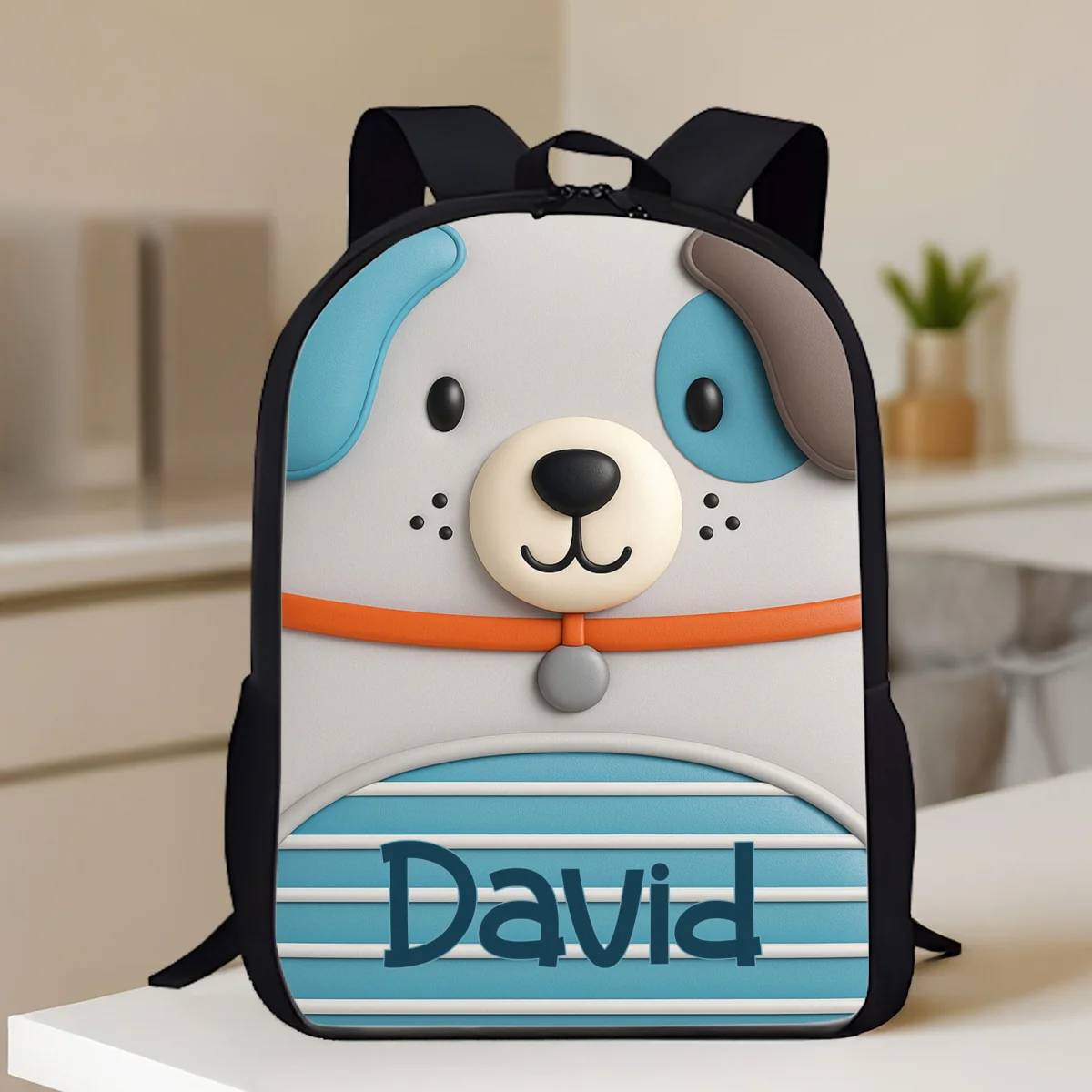 Monogram Animal Theme Personalized Kid Backpack, Back to School Backpack for Boys, Girls, 12 Different Designs