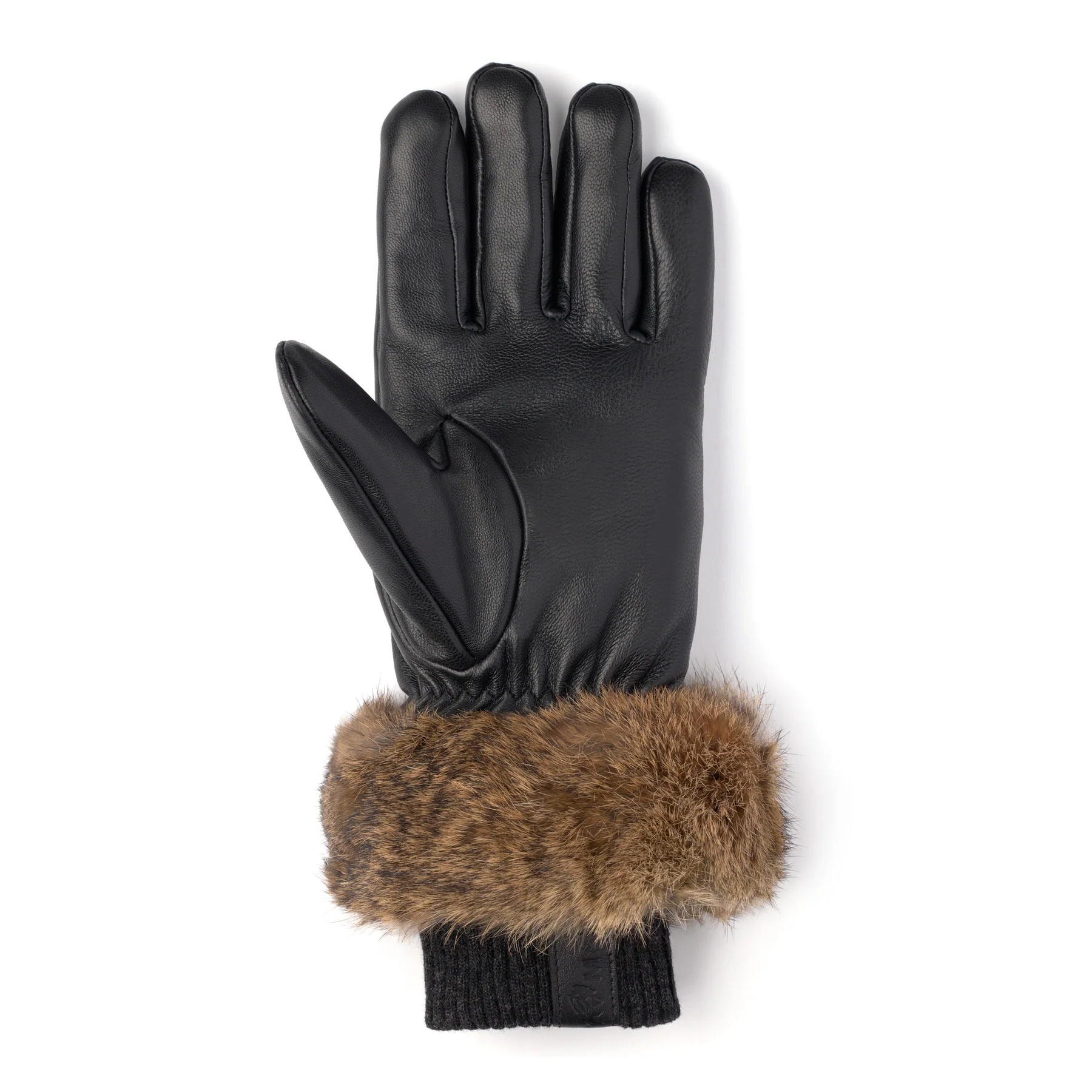 Fur Trim Leather Glove