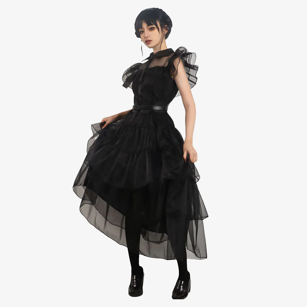 Déguisement Robe Noire Gothique Fille