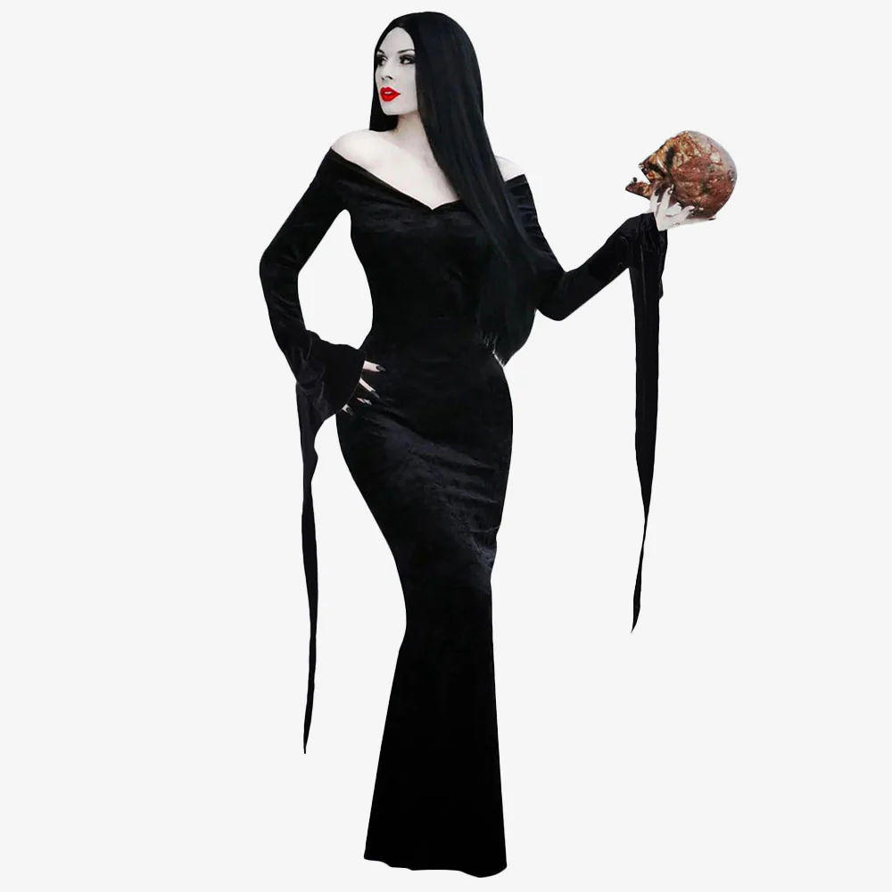 Déguisement femme élégance ténébreuse