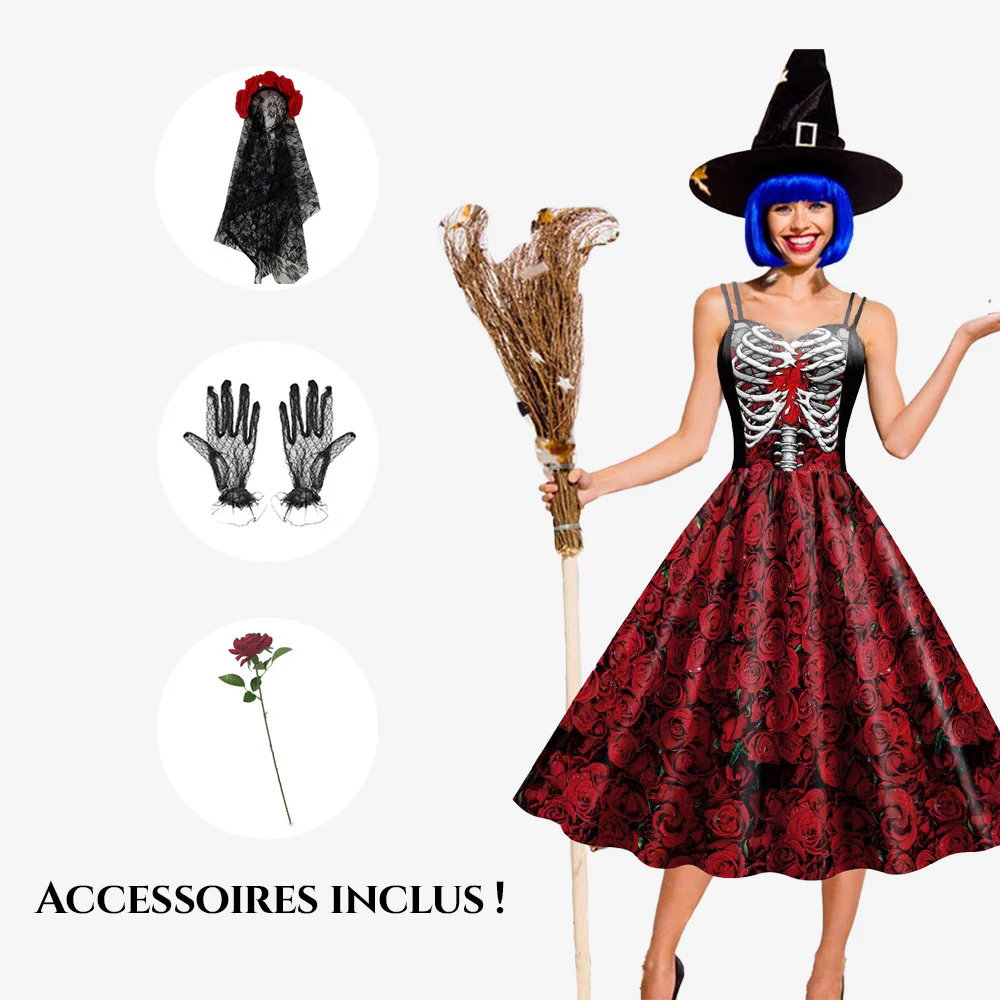 Déguisement sorcière ensorcelante femme