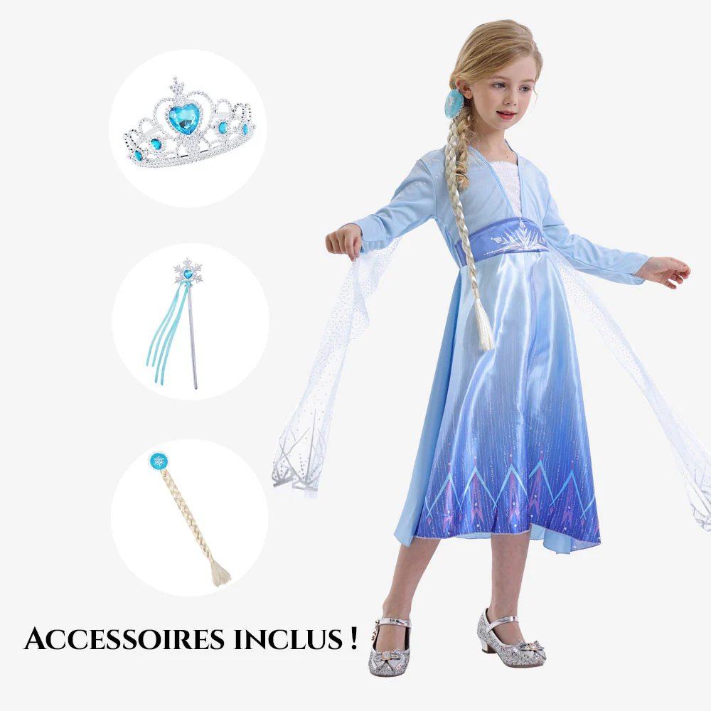 Déguisement princesse des glaces fille