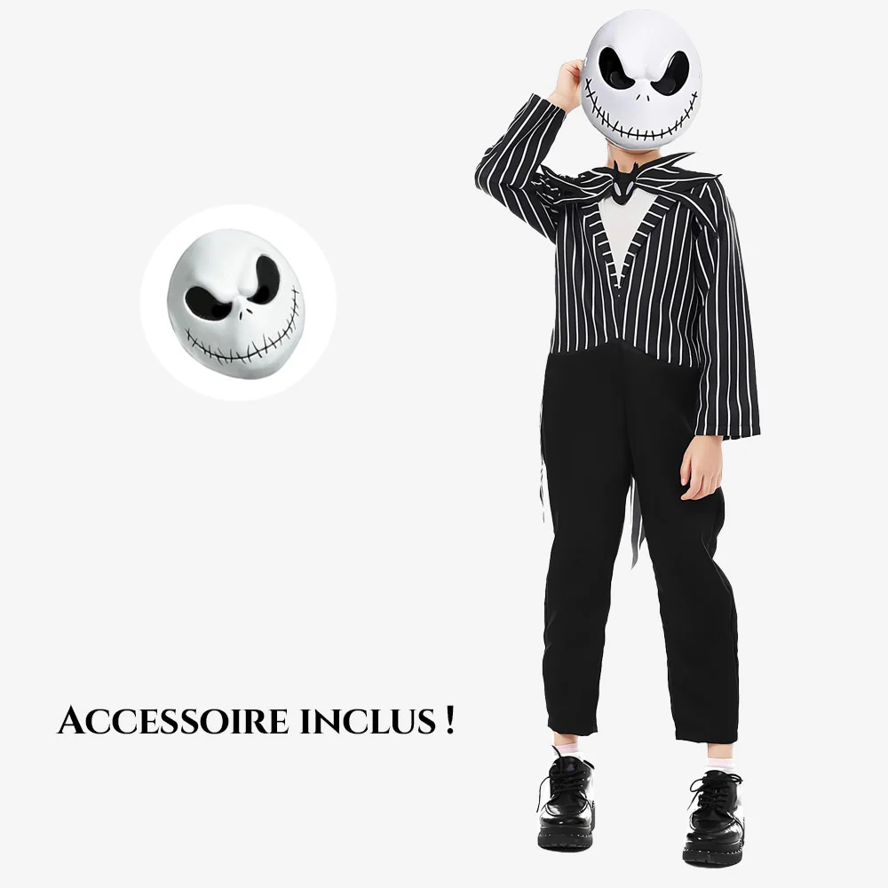 Déguisement de squelette élégant enfant