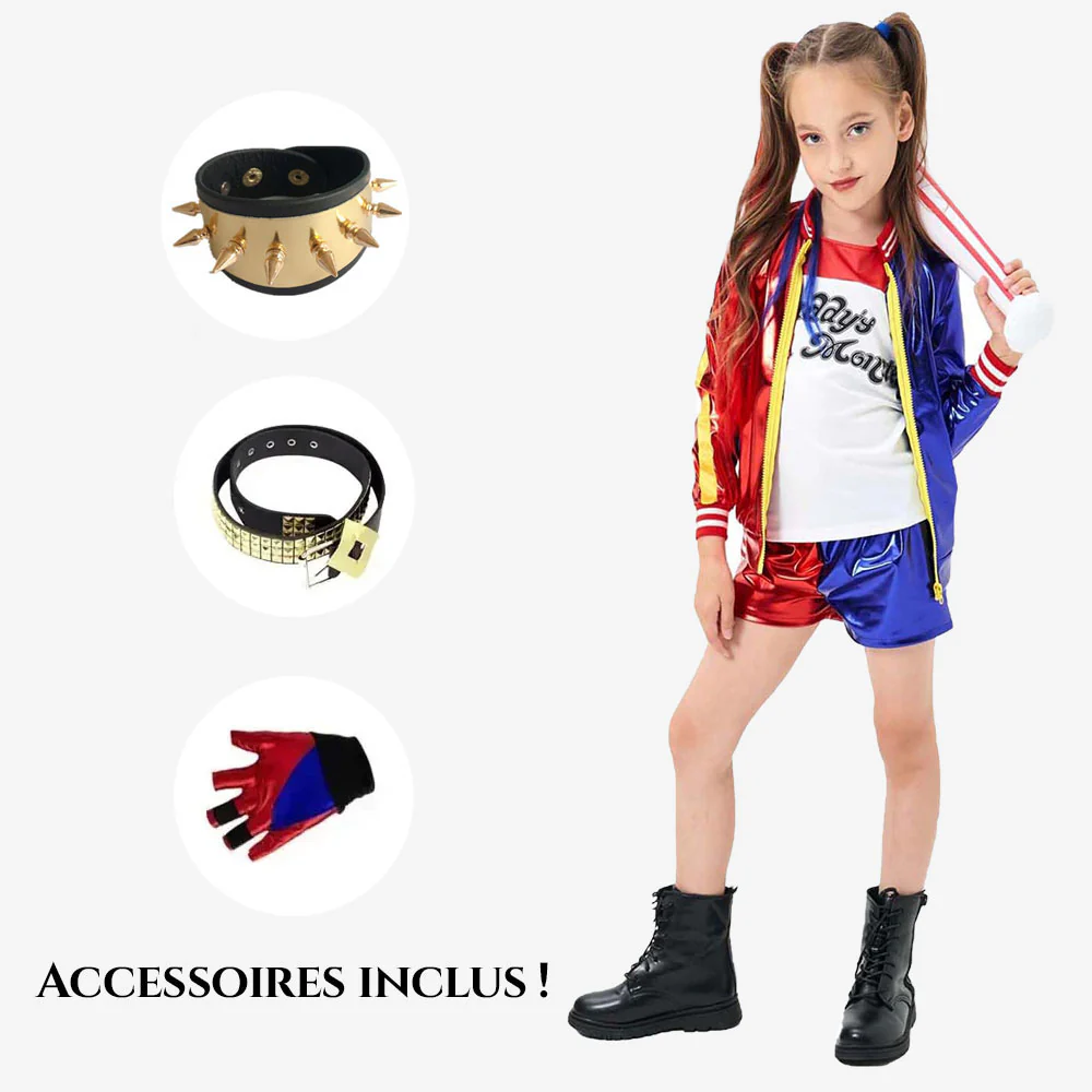 Déguisement fille style héroïne rebelle