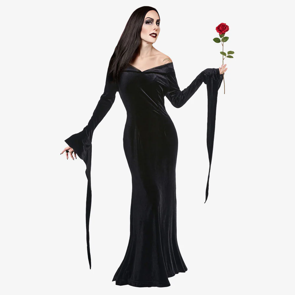 Déguisement femme élégance ténébreuse