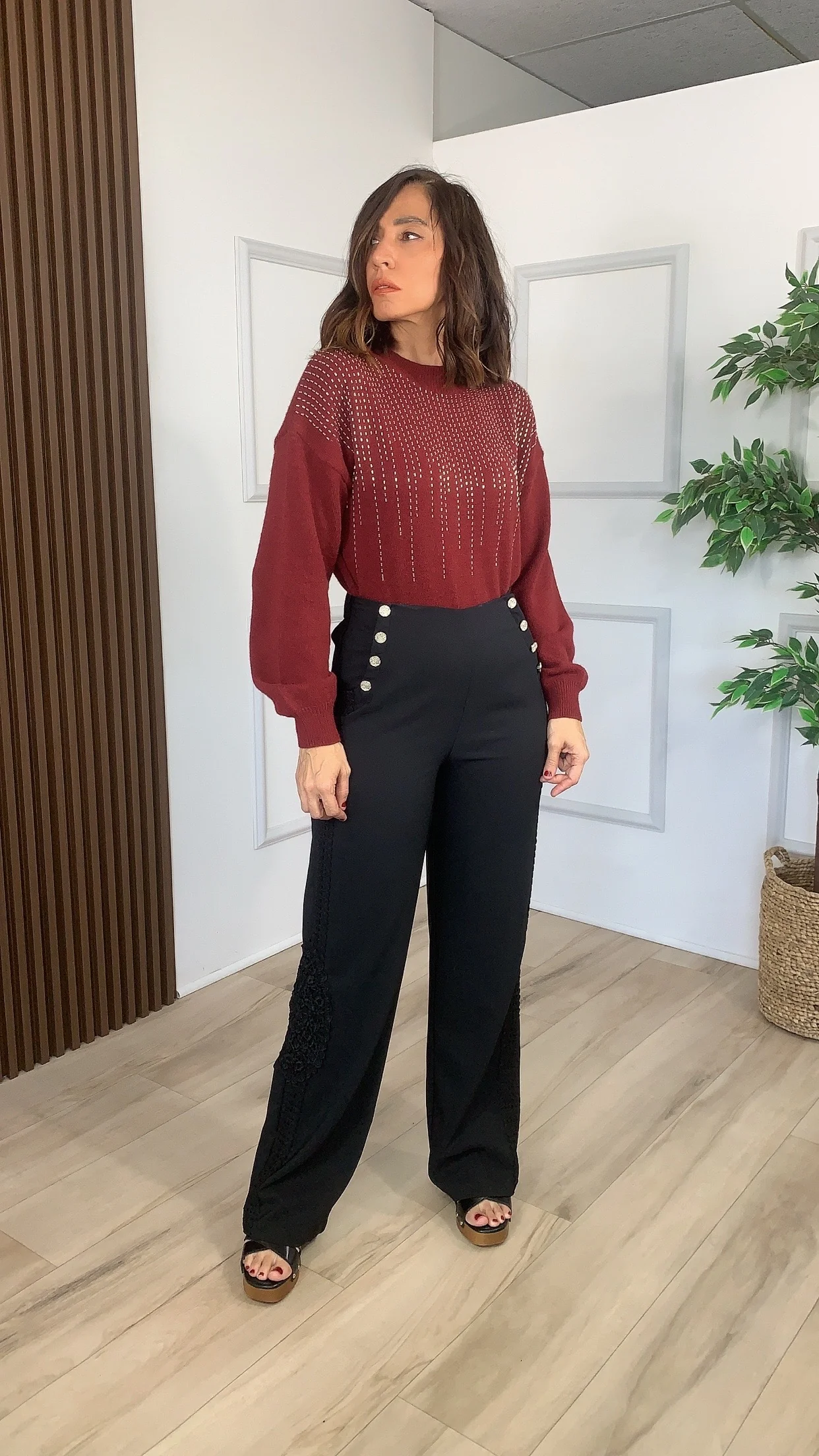 Mies Black Pants - WINOKJZ