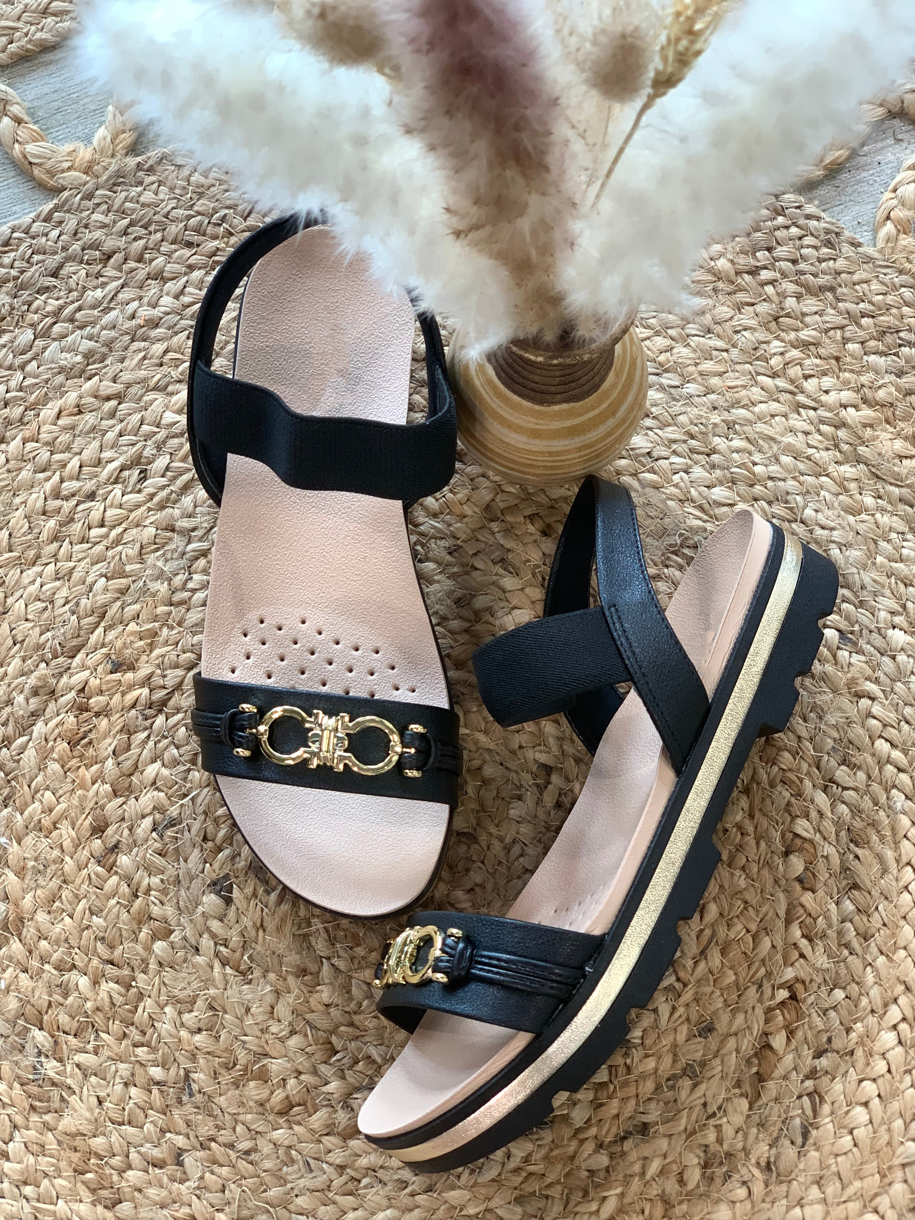 Black Sandals - WINOKJZ