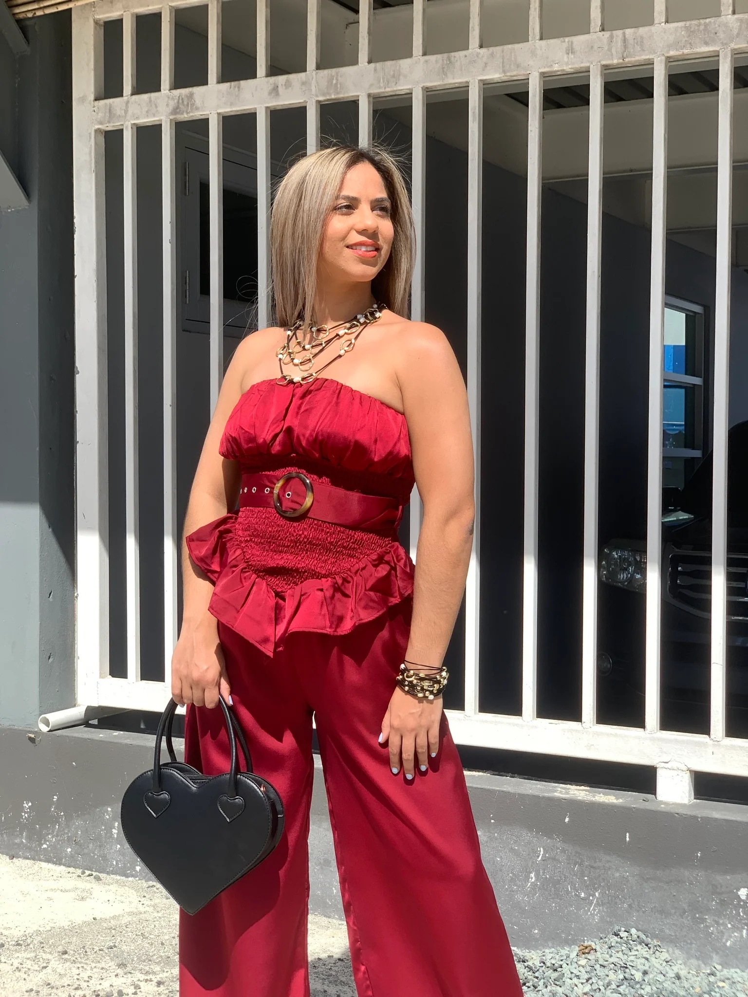 Brick Blouse - WINOKJZ