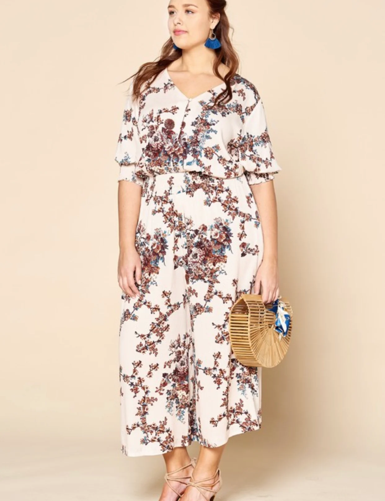 Floral Jumpsuit - WINOKJZ