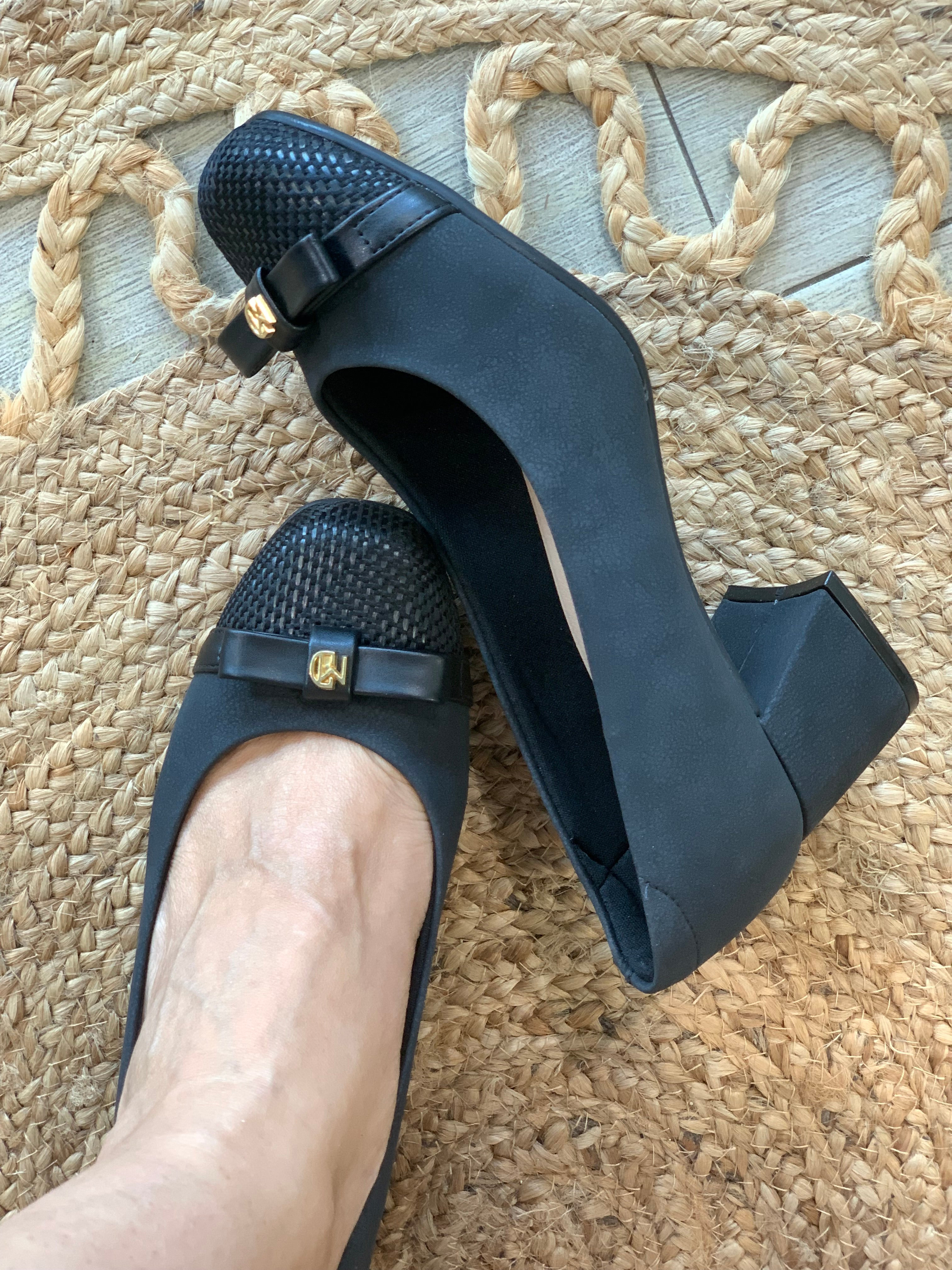 Modare Bow Square Heels - WINOKJZ