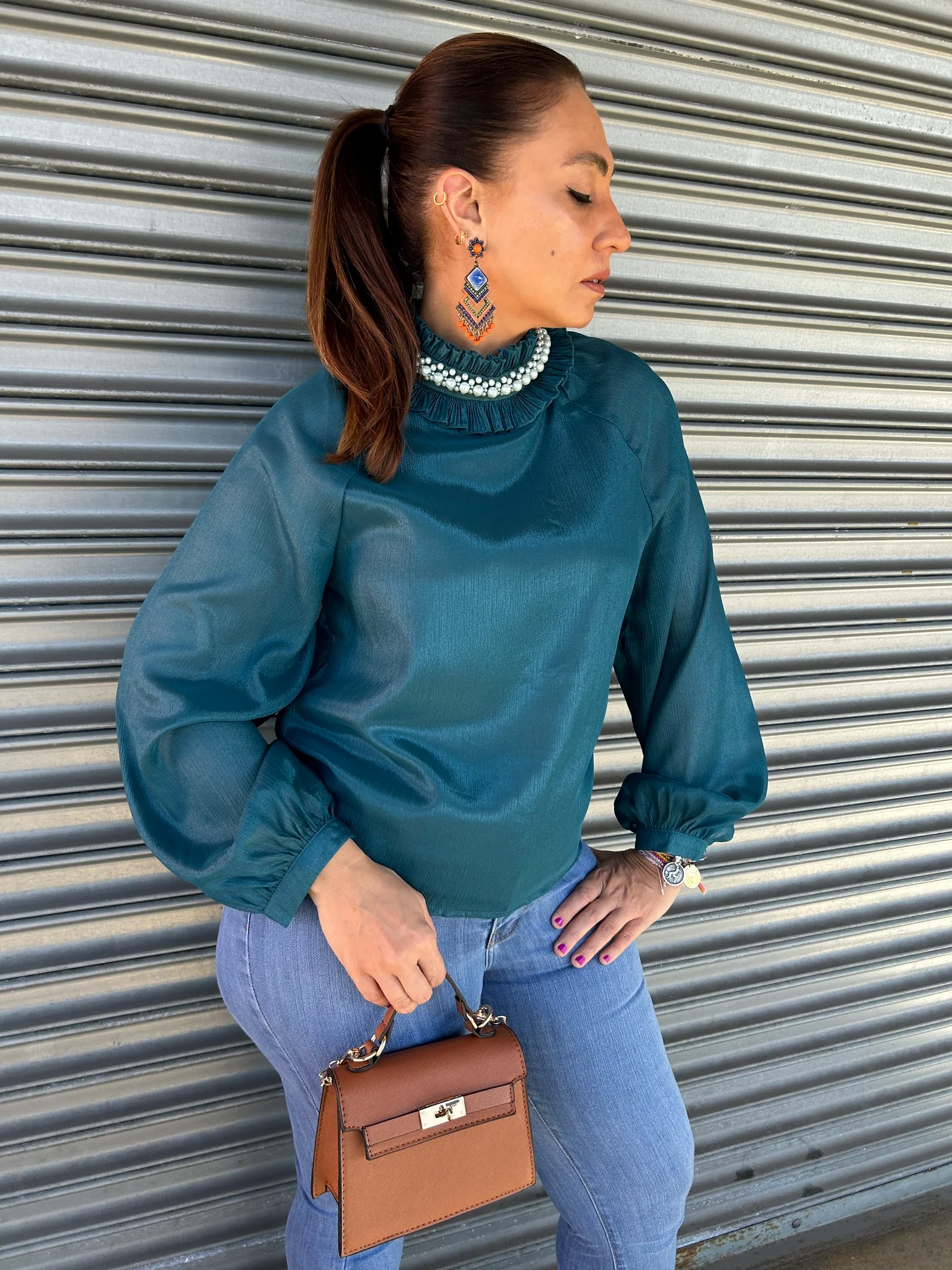 Pearls Blouse - WINOKJZ