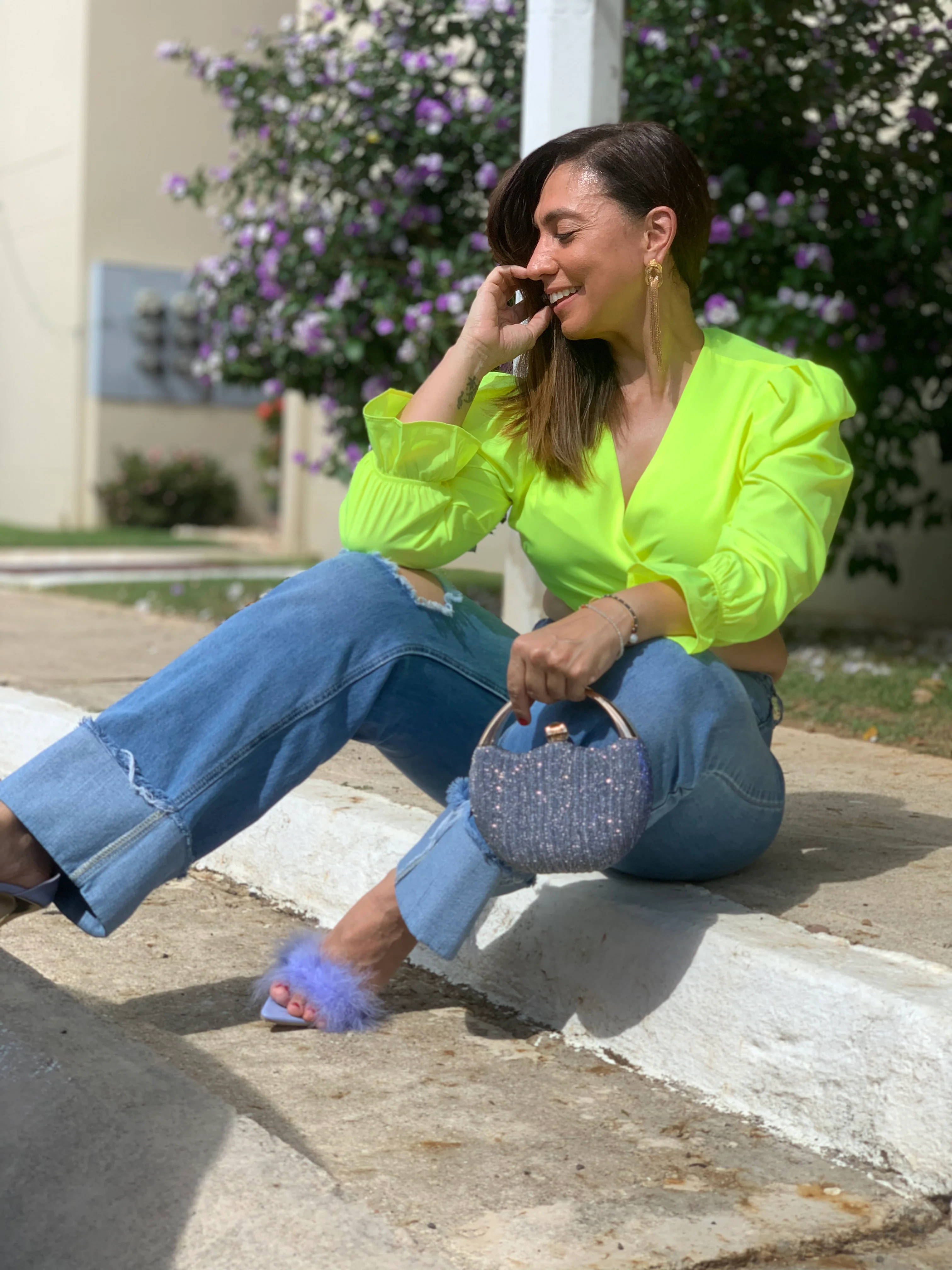 Neon Lights Crop Top - WINOKJZ