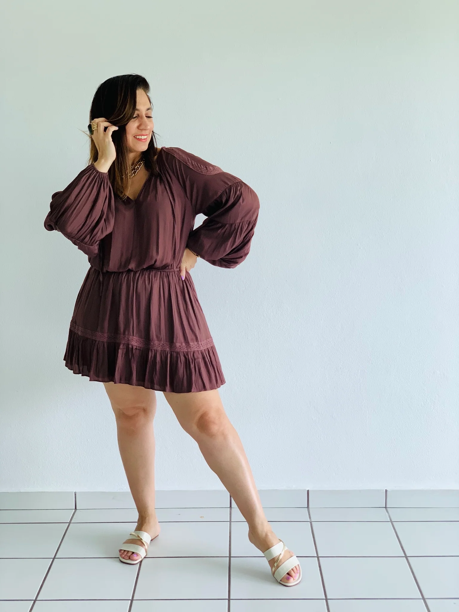 Truffle Lace Dress - WINOKJZ