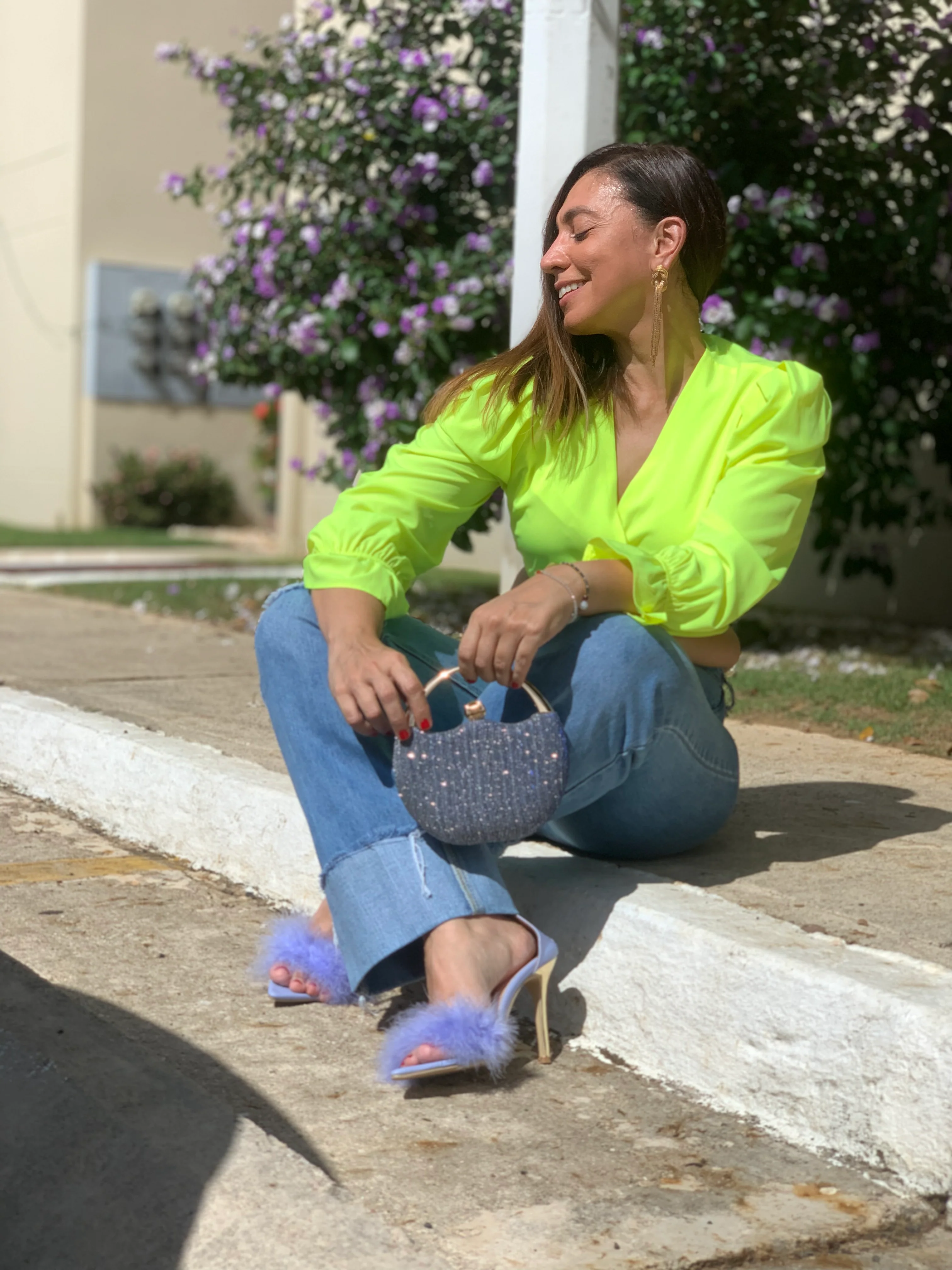 Neon Lights Crop Top - WINOKJZ