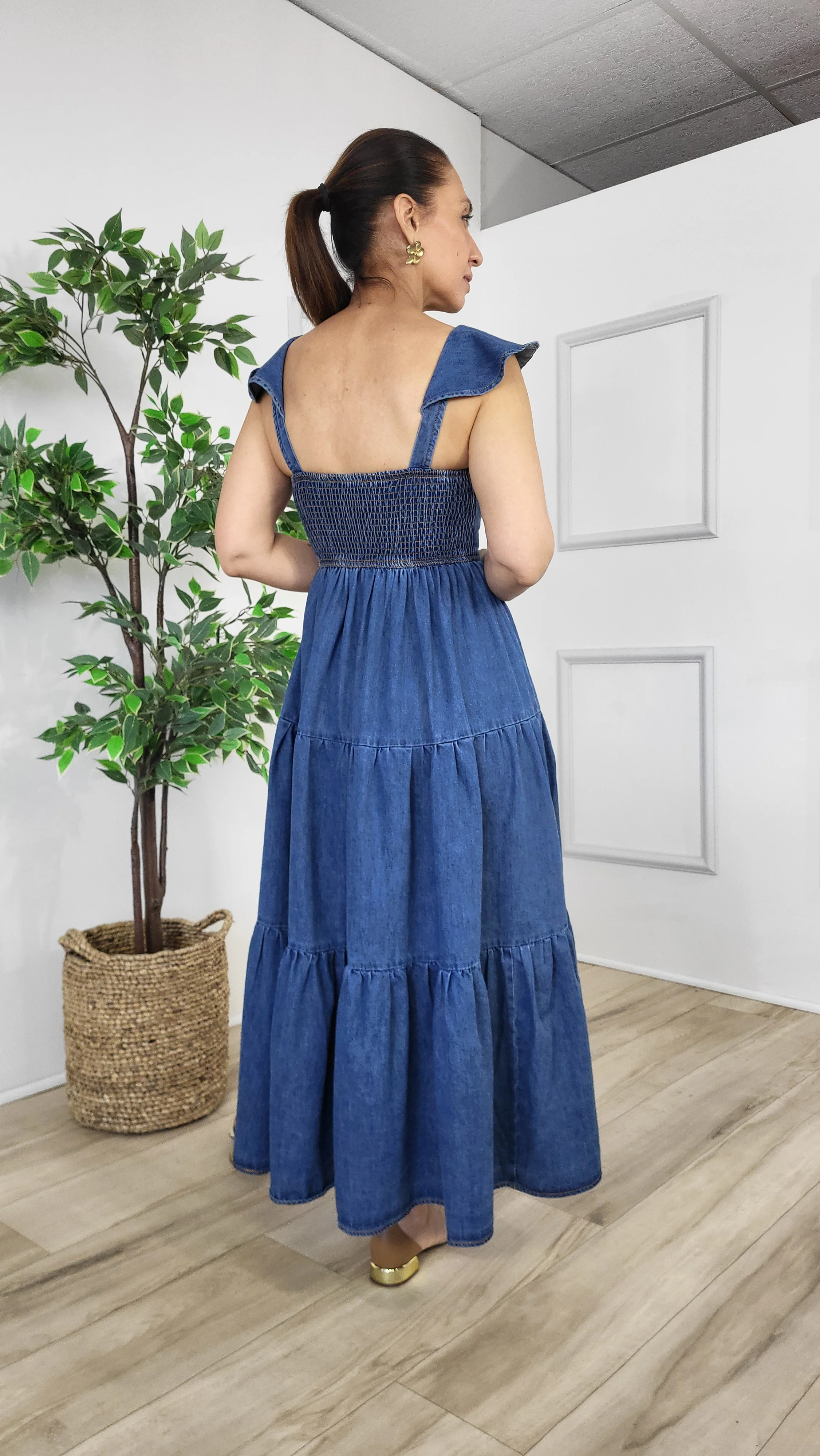 Aire Denim Midi - WINOKJZ