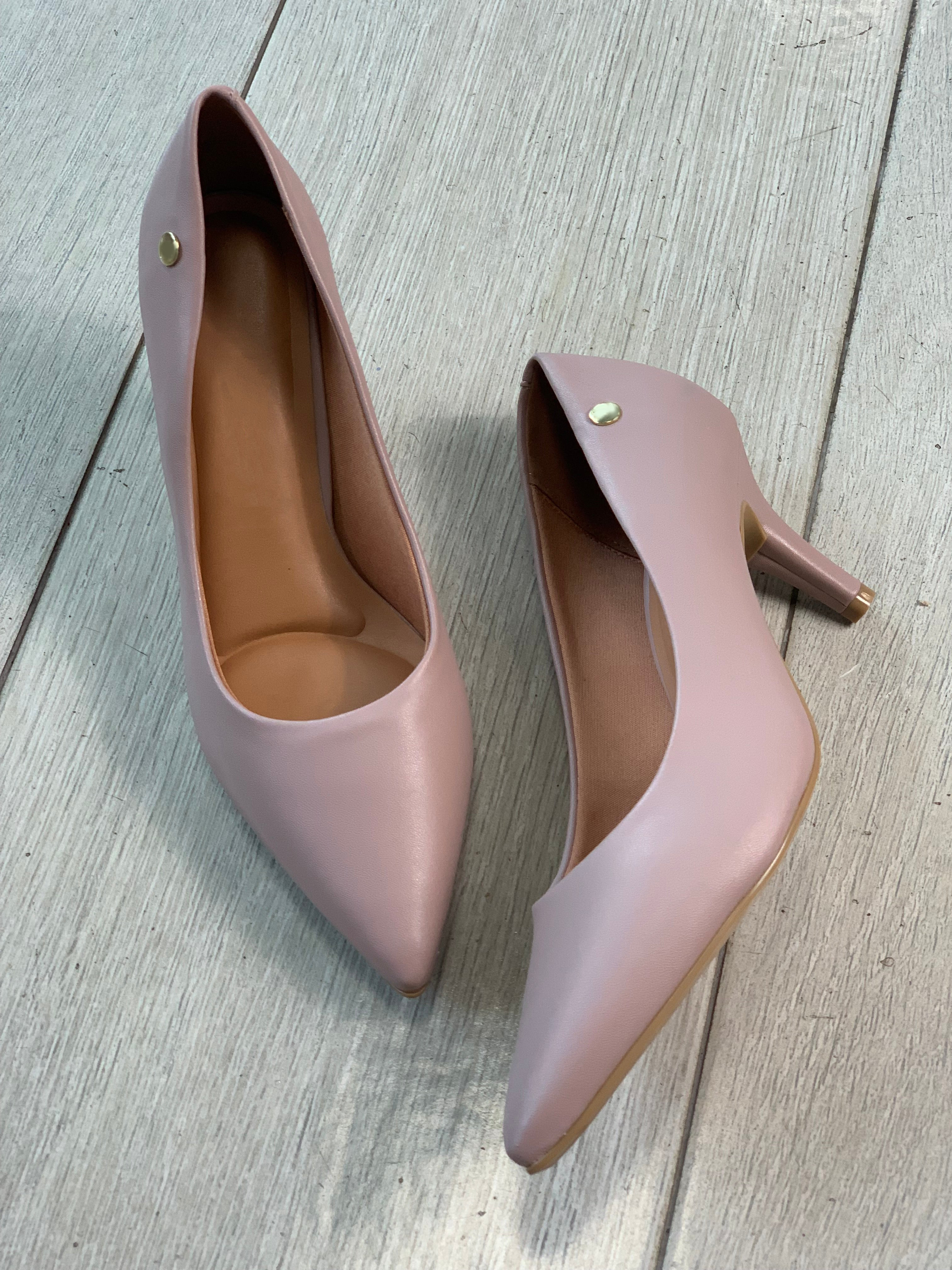 Taupe 2.5�� Classic Heels - WINOKJZ