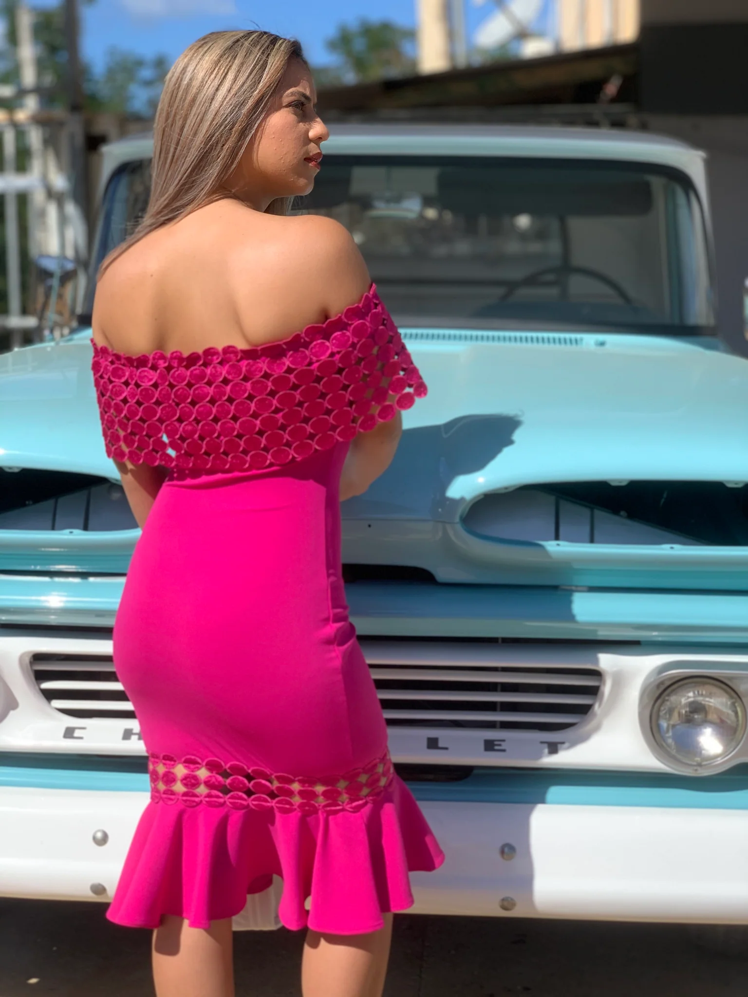 Sweet Magenta Dress - WINOKJZ