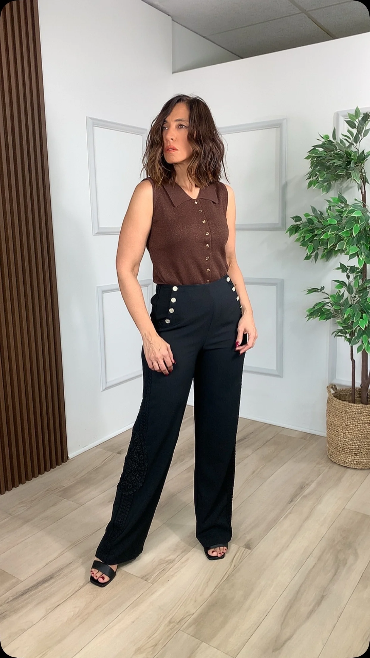 Mies Black Pants - WINOKJZ