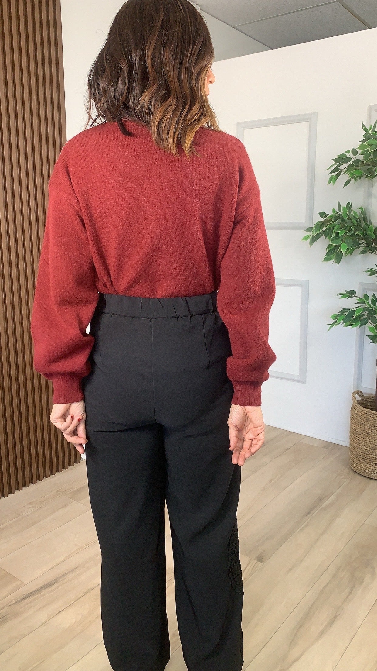 Mies Black Pants - WINOKJZ