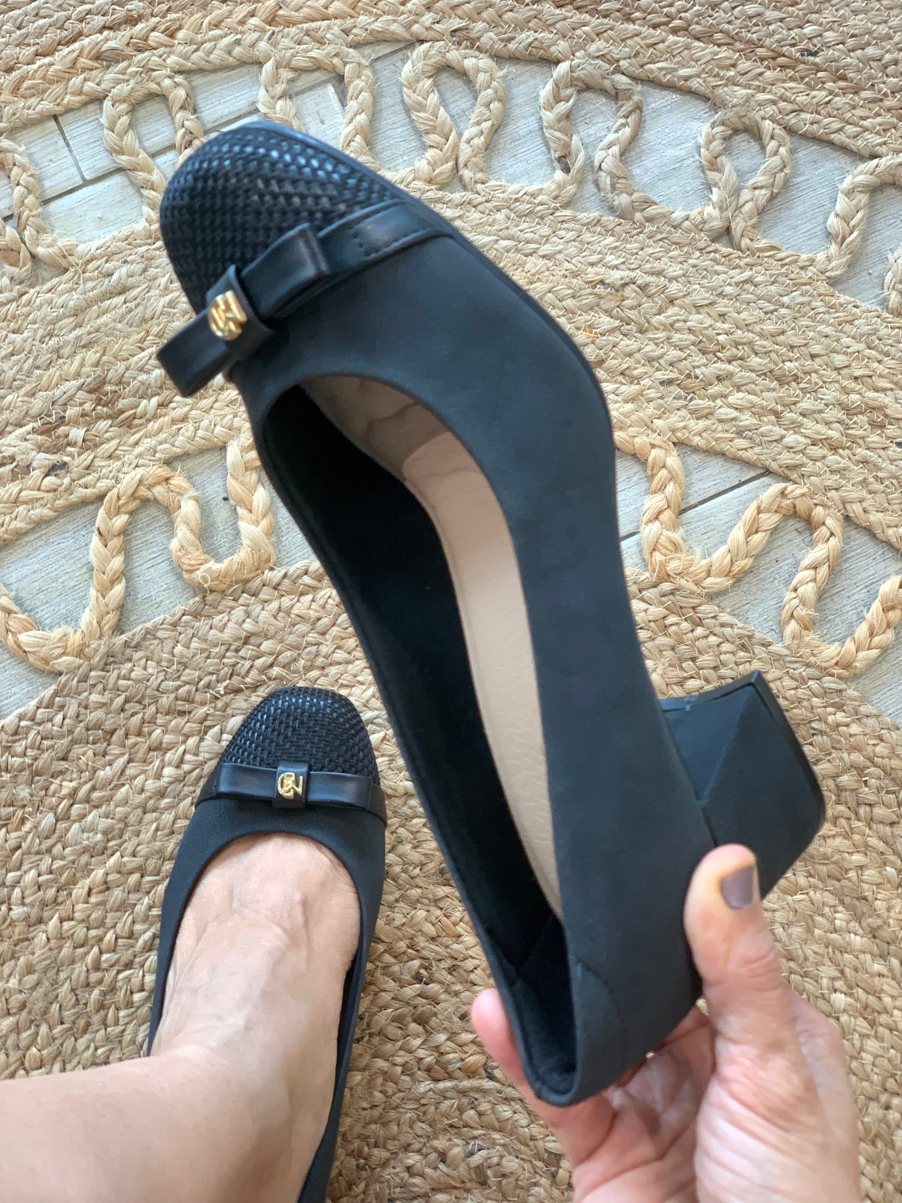 Modare Bow Square Heels - WINOKJZ