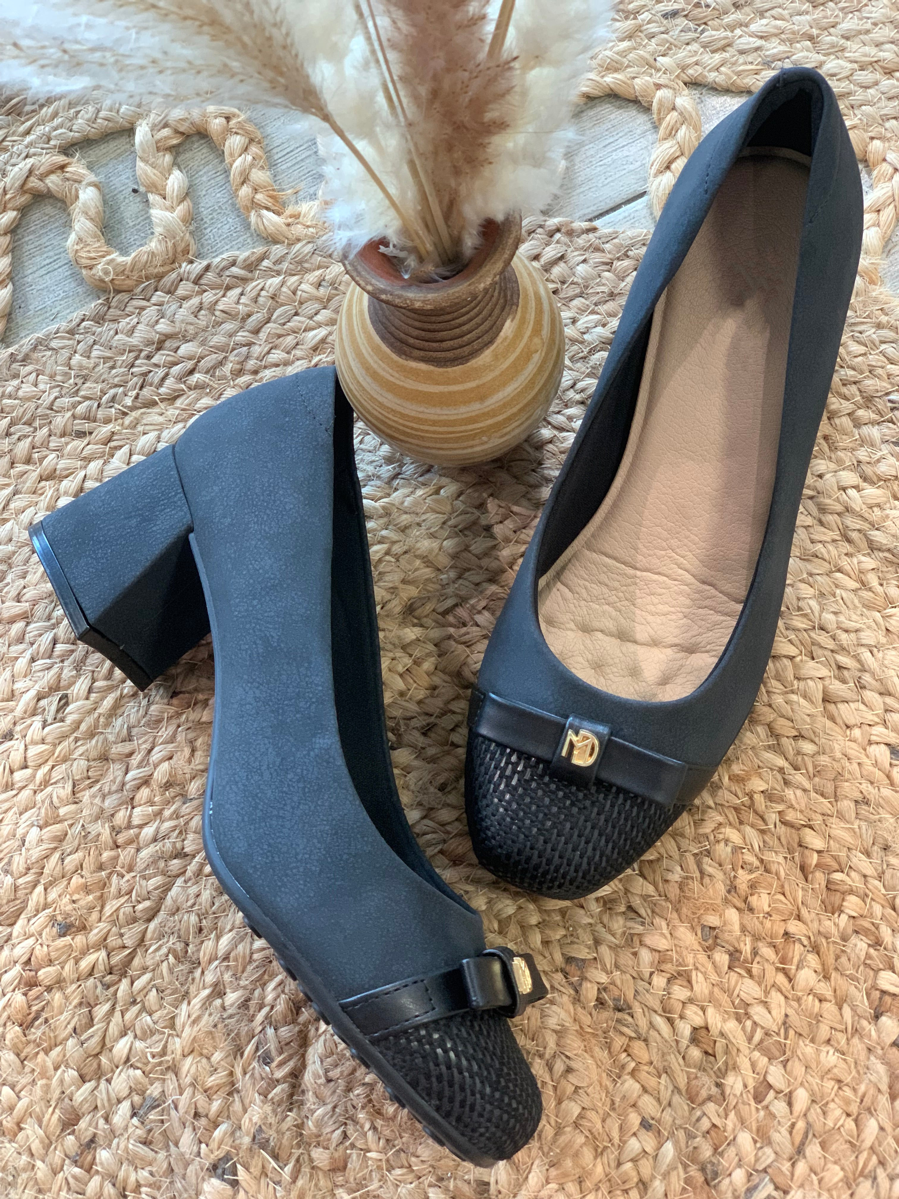 Modare Bow Square Heels - WINOKJZ