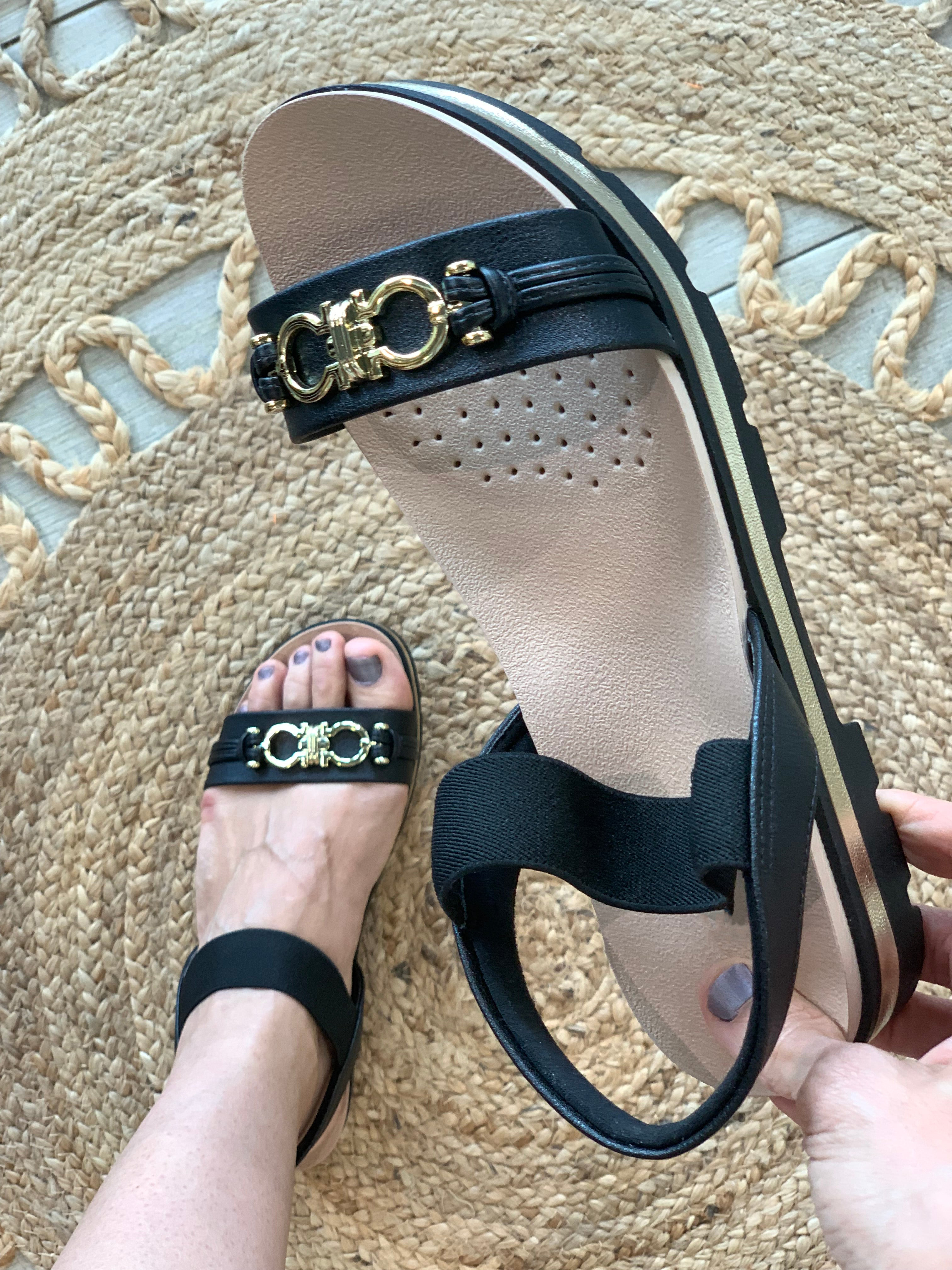 Black Sandals - WINOKJZ