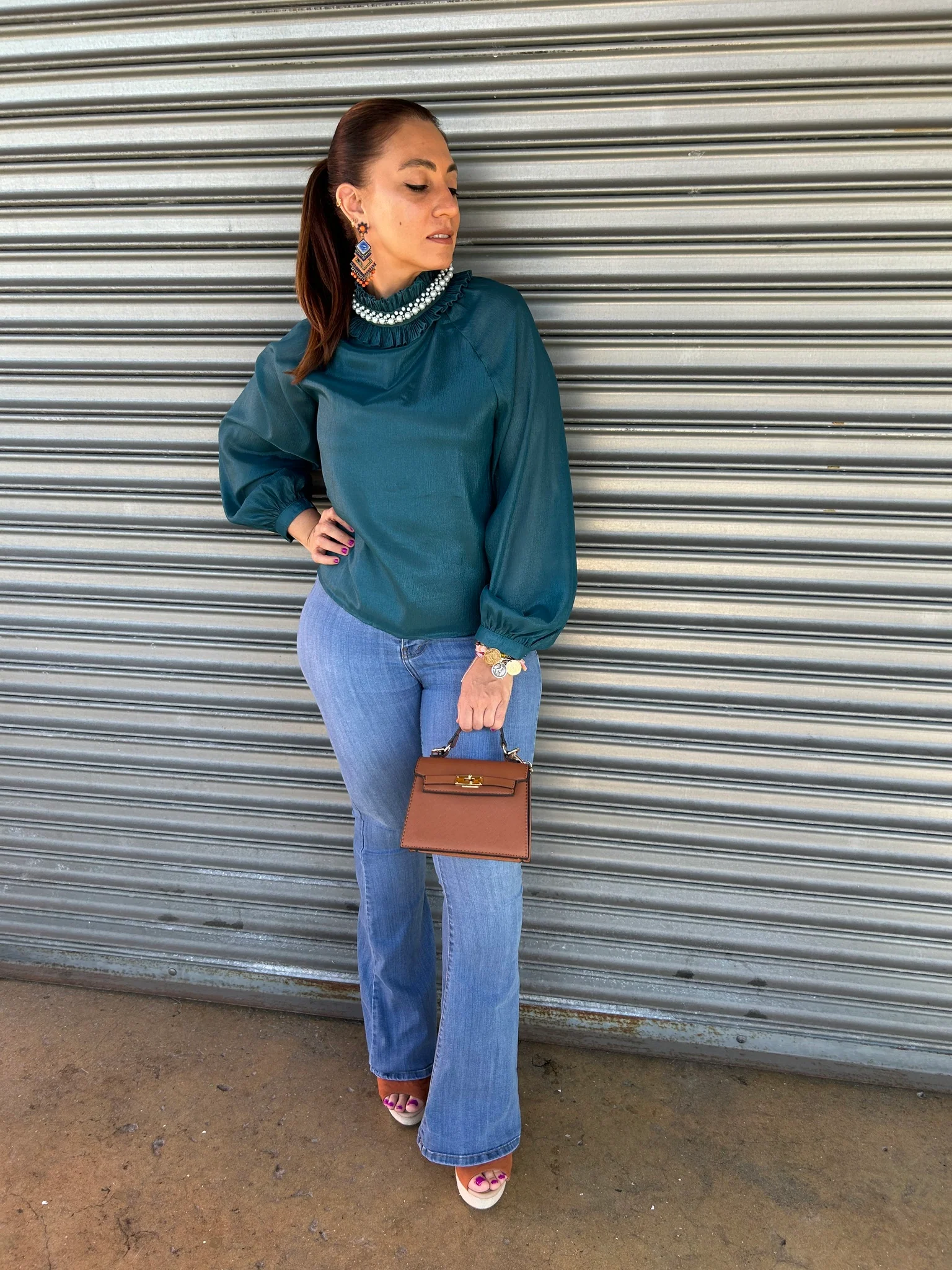 Pearls Blouse - WINOKJZ