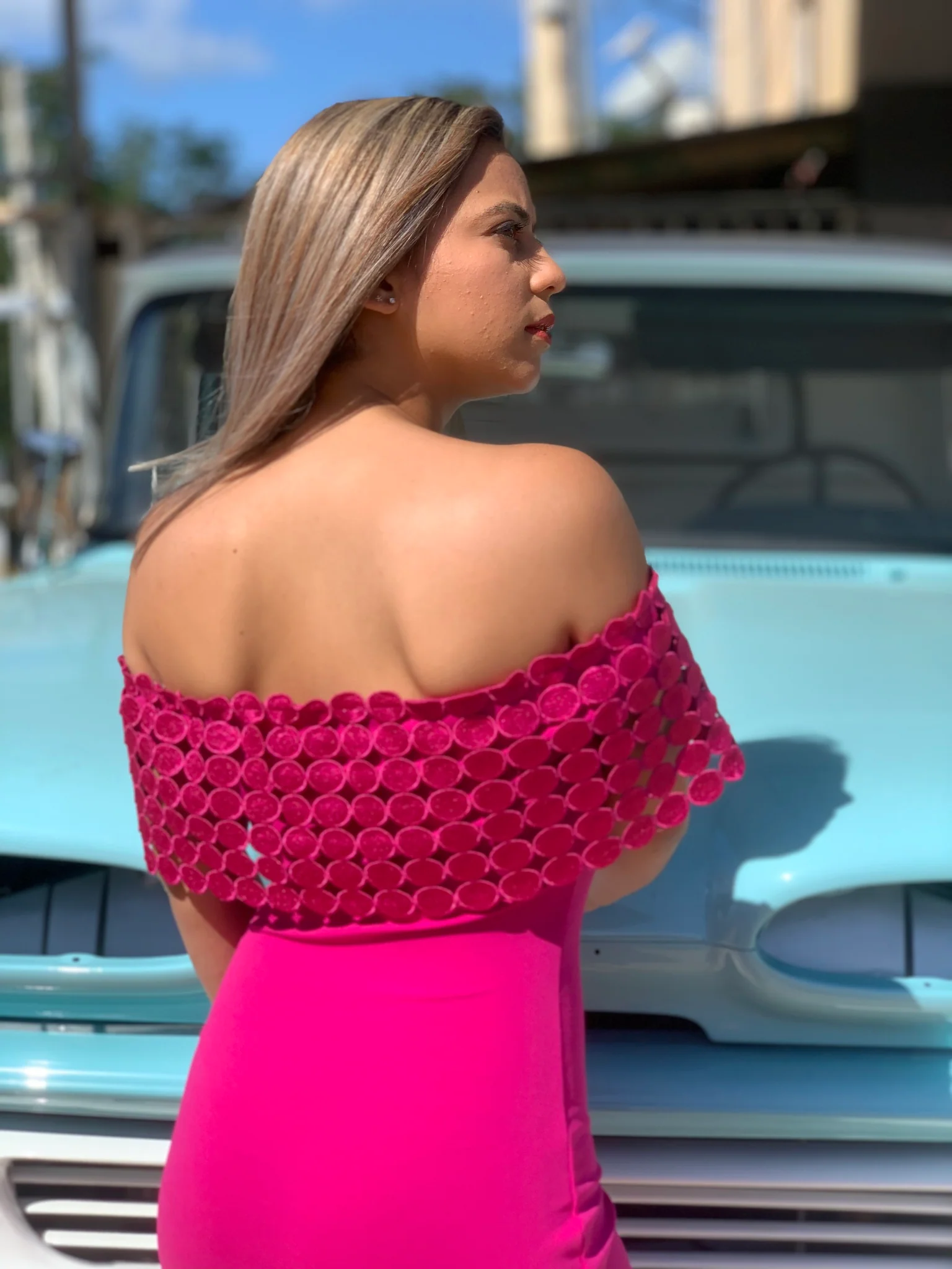 Sweet Magenta Dress - WINOKJZ