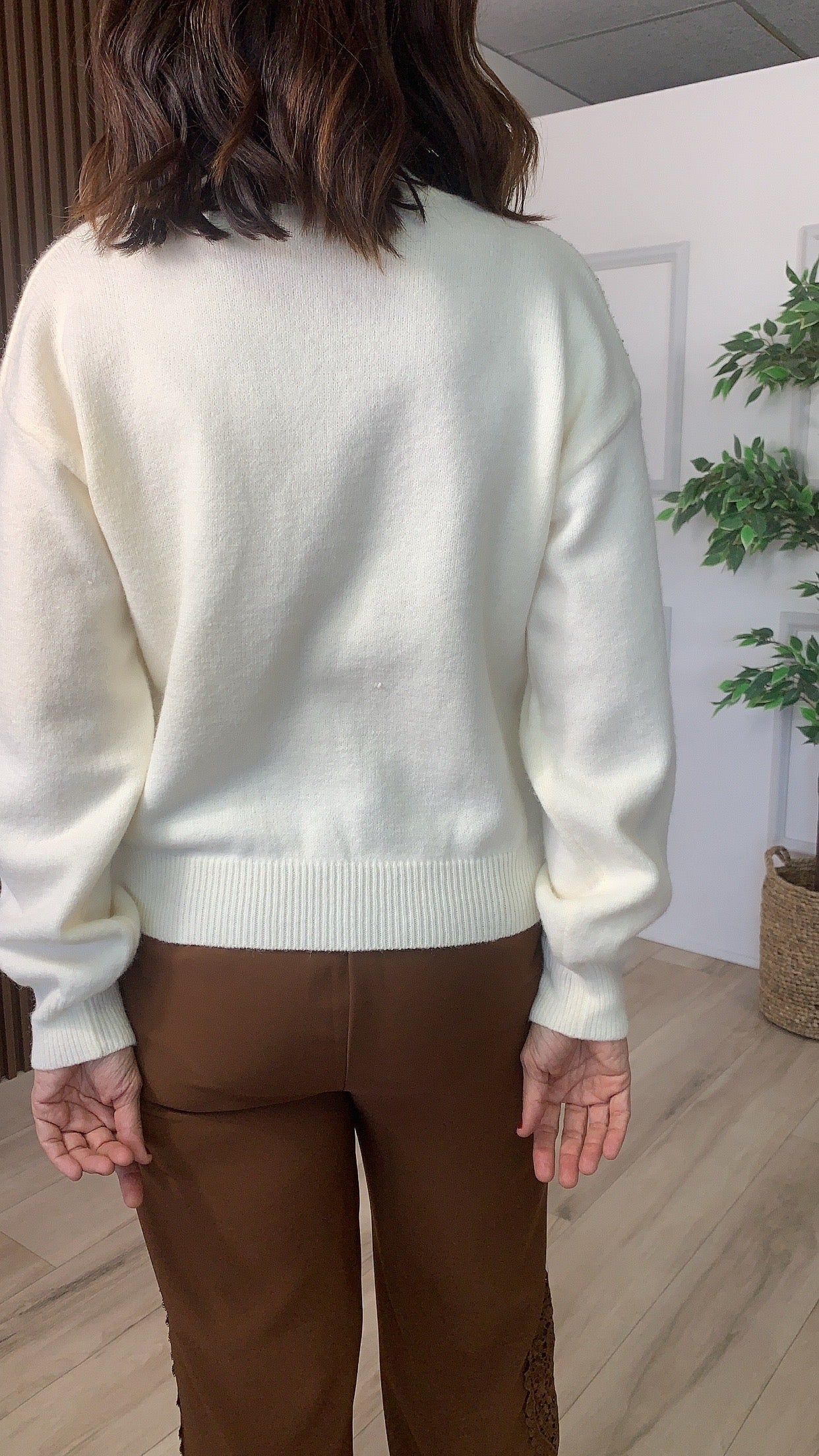 Semilla Beige Sweater - WINOKJZ
