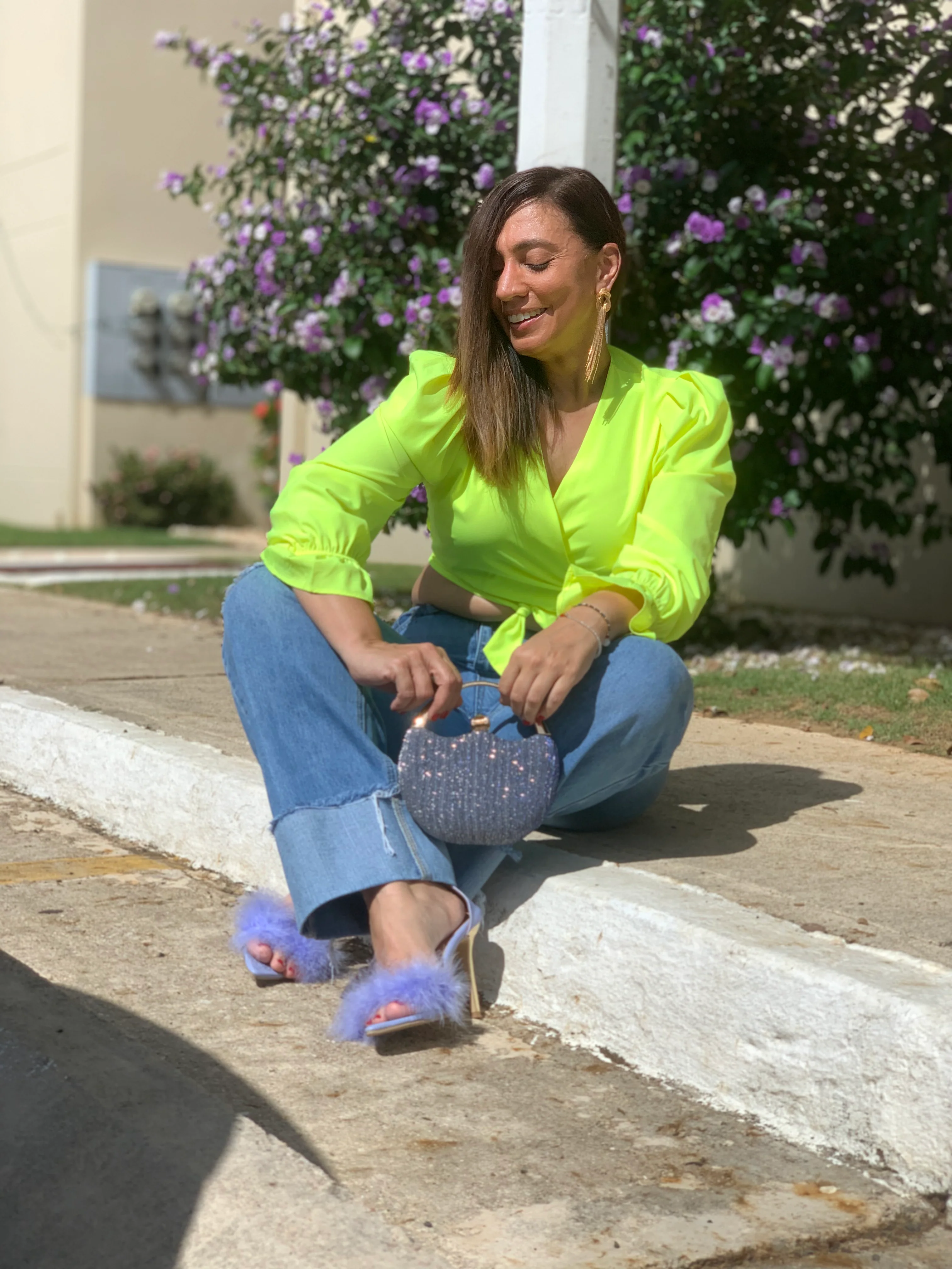 Neon Lights Crop Top - WINOKJZ