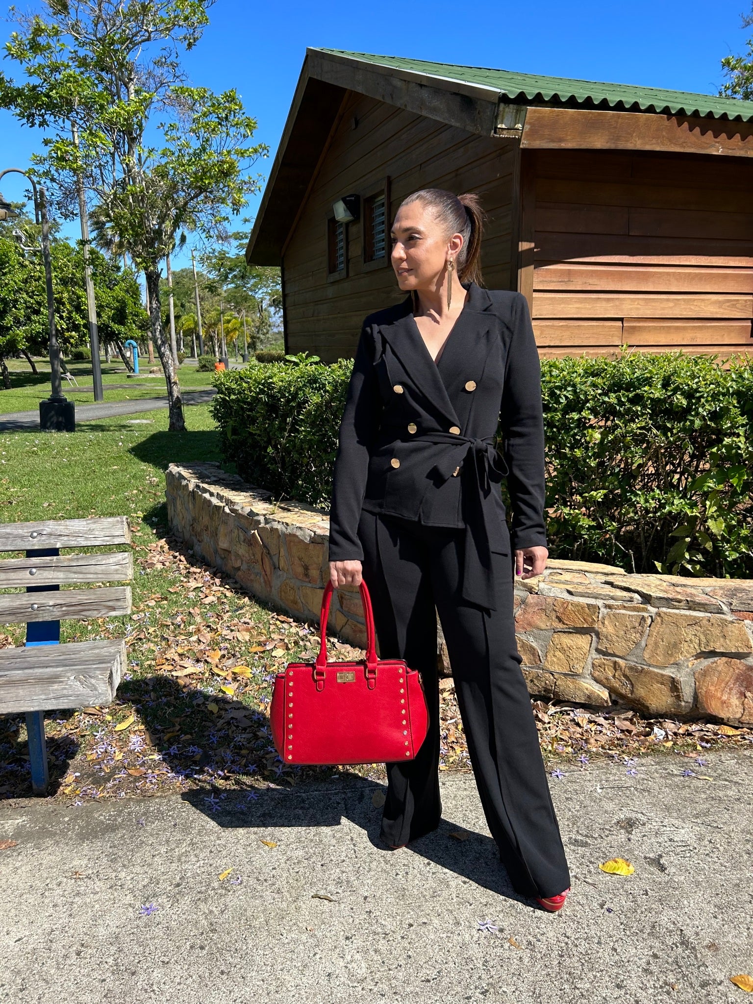 Black Wide Leg Pants - WINOKJZ