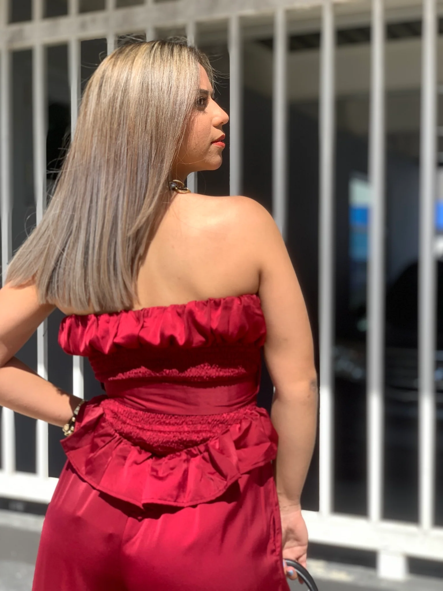 Brick Blouse - WINOKJZ