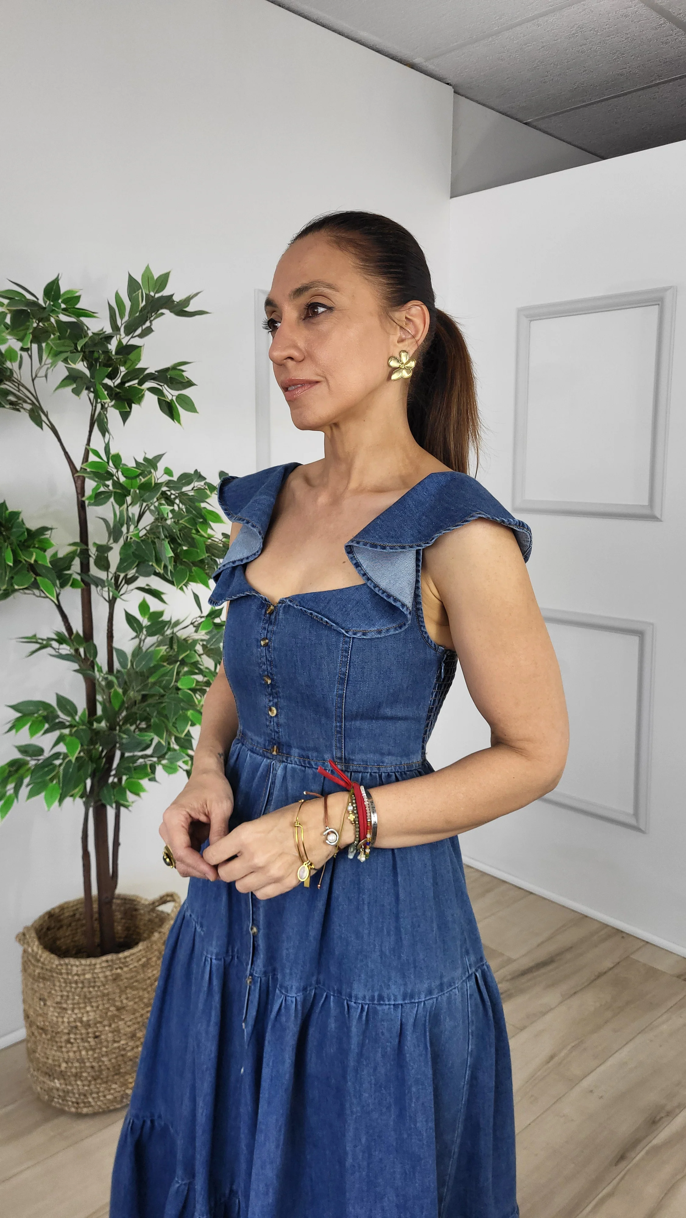 Aire Denim Midi - WINOKJZ