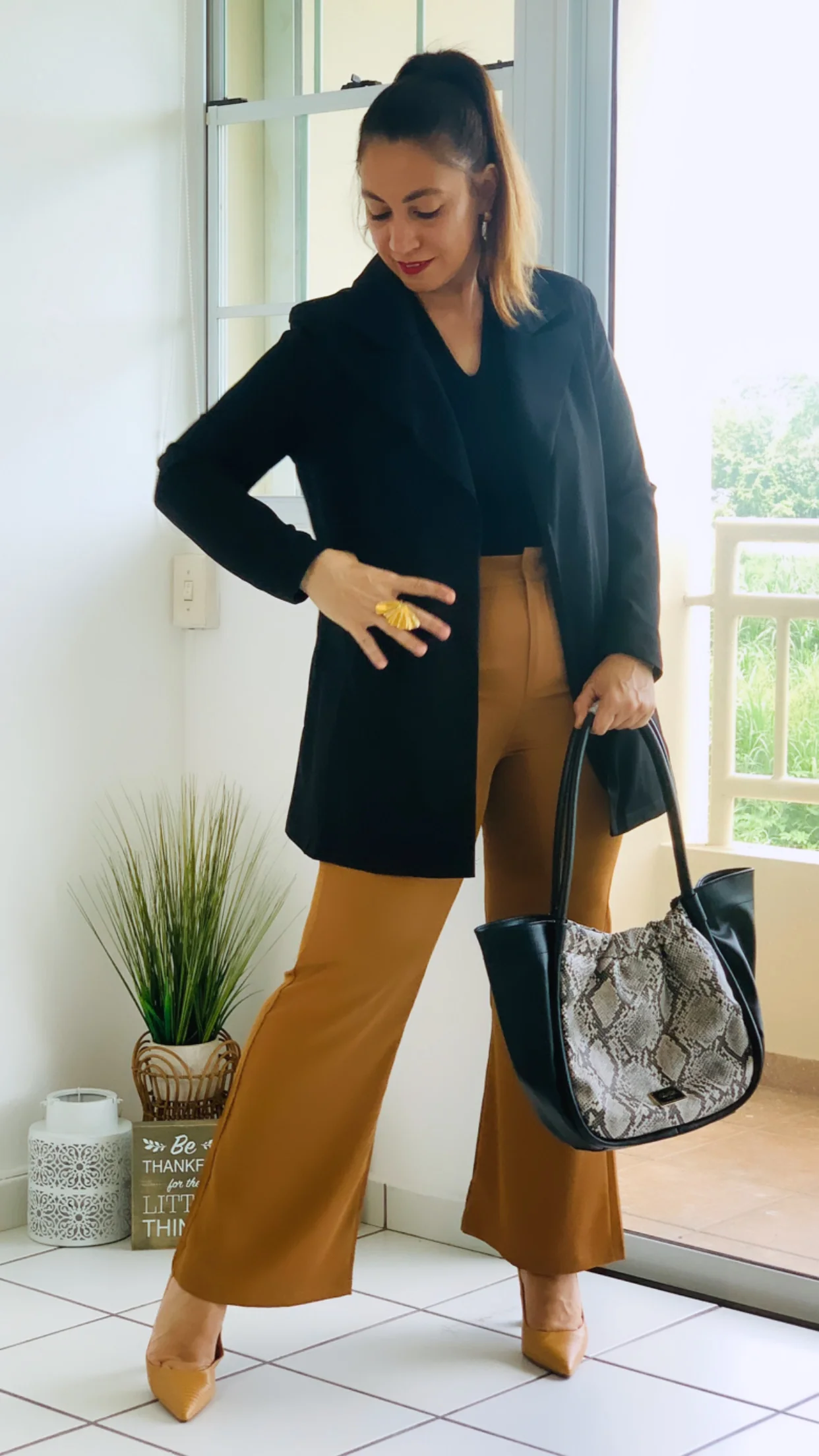 Brown Suit Pants - WINOKJZ