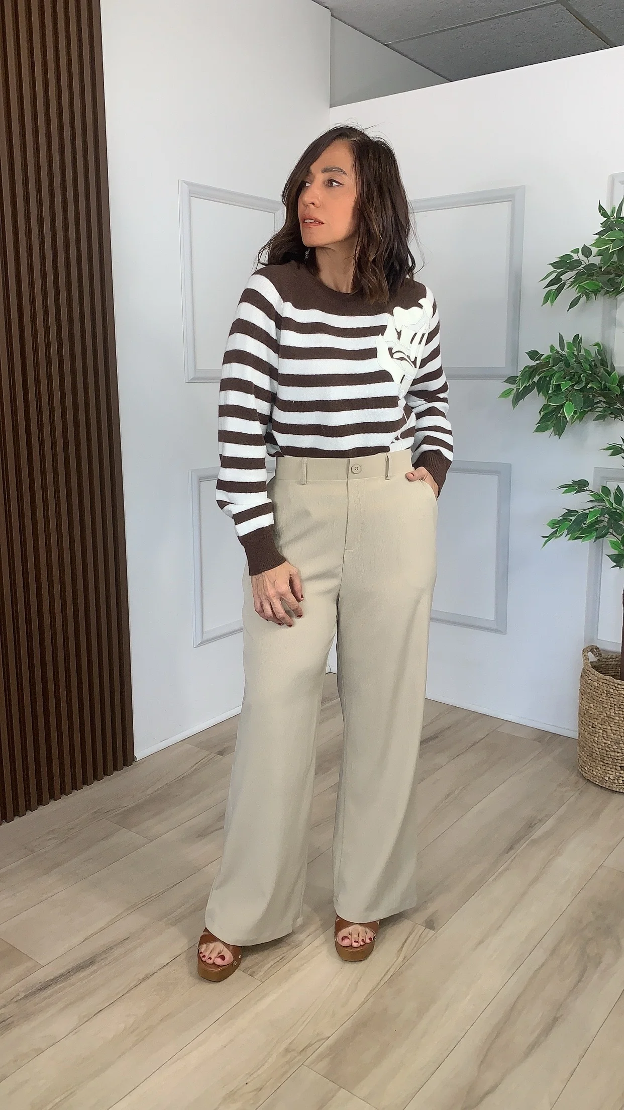 Renacer Tan Khaki Pants - WINOKJZ