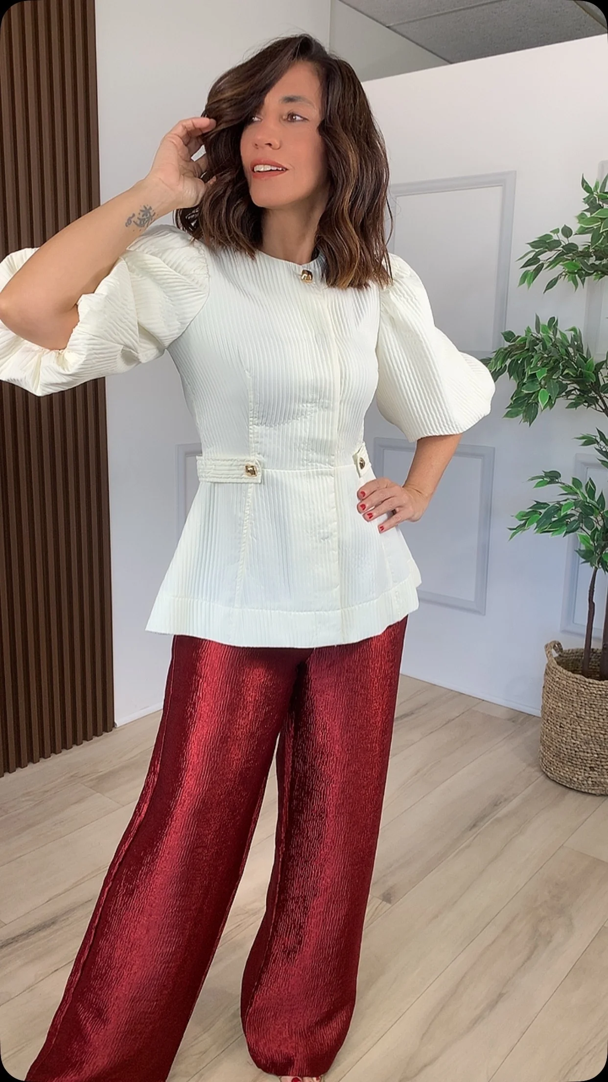 Quietud Ivory Top - WINOKJZ