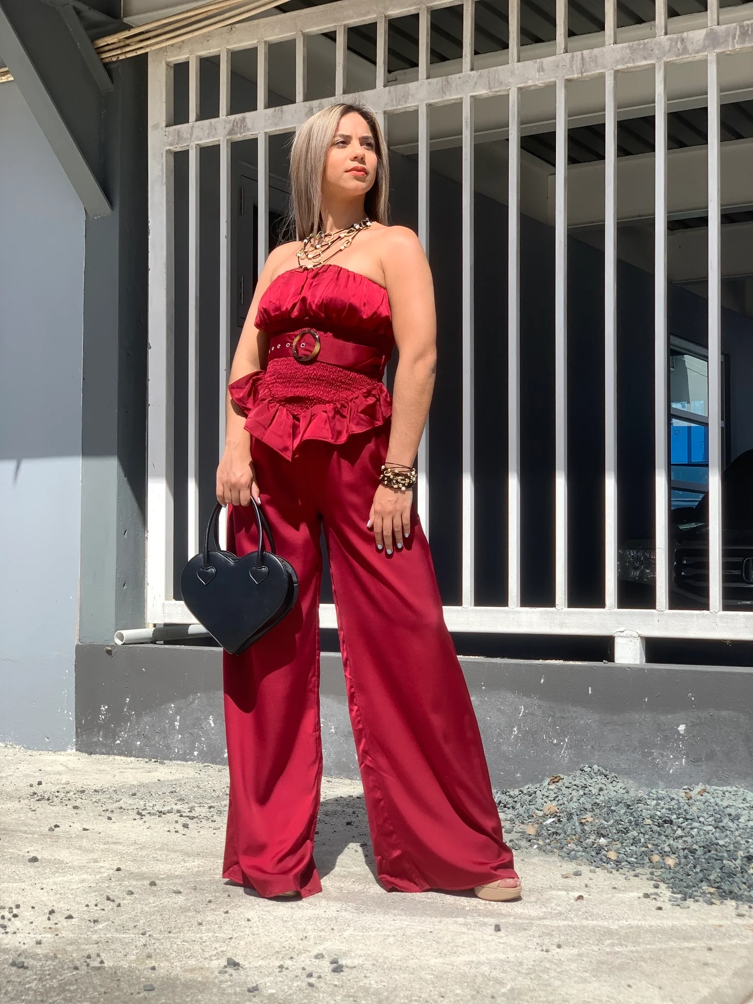 Brick Blouse - WINOKJZ