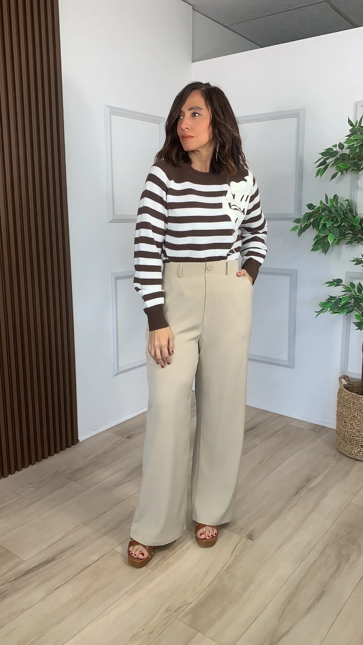 Renacer Tan Khaki Pants - WINOKJZ