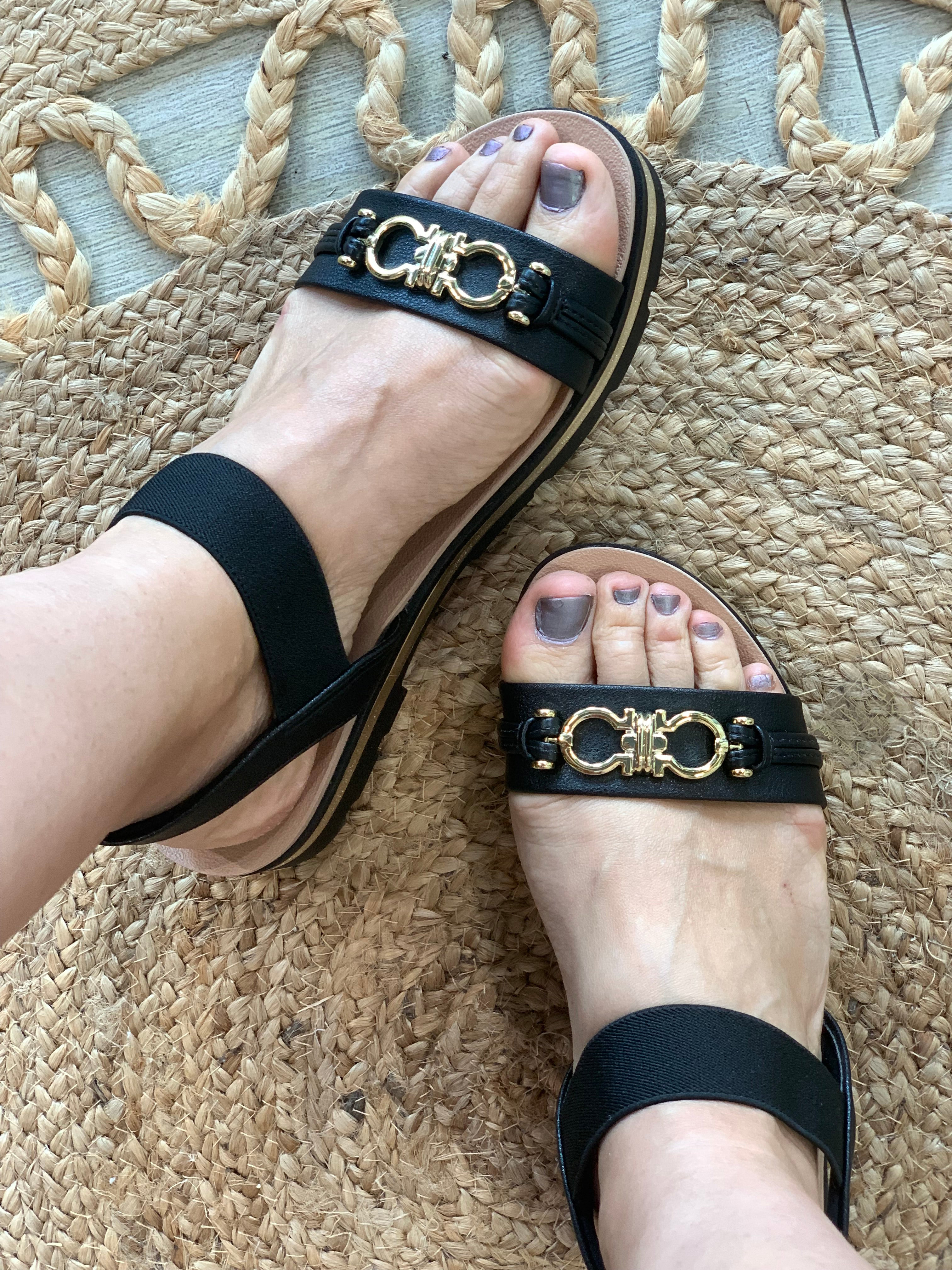 Black Sandals - WINOKJZ