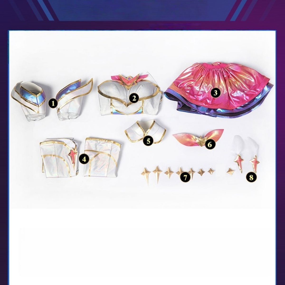 League of Legends - Star Guardian Kai'Sa Cosplay Costume Full Set - Cossnyc