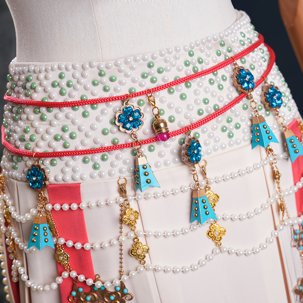 Where Winds Meet - Liyuan Sect Disciple Traditional Opera Inspired Hanfu Costume Full Set - Cossnyc