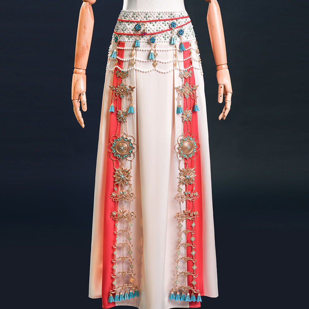 Where Winds Meet - Liyuan Sect Disciple Traditional Opera Inspired Hanfu Costume Full Set - Cossnyc