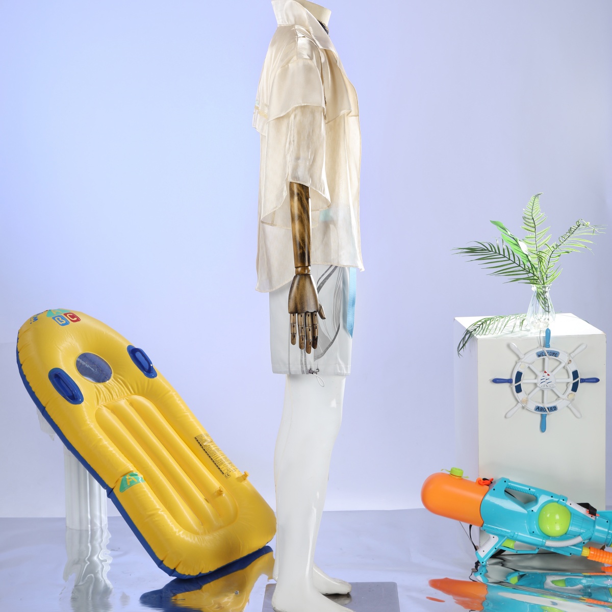 Naraka: Bladepoint - Zhang Qiling Summer Beach Swimsuit Skin Cosplay Costume - Cossnyc