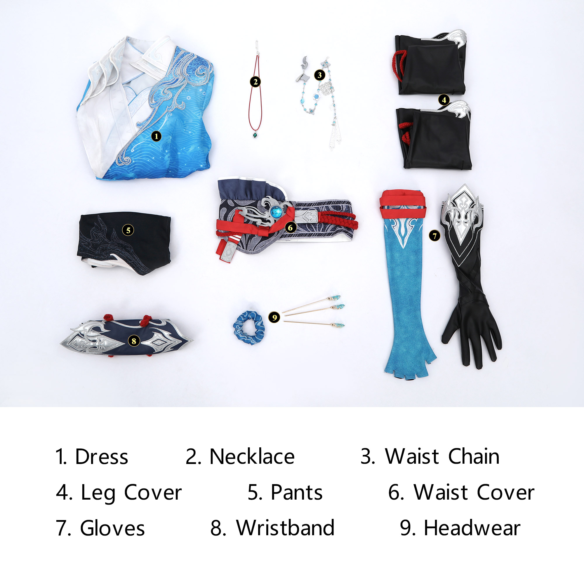 Naraka: Bladepoint - Ji Ruxue Cosplay Costume Full Set, Character Role Play Outfit - Cossnyc