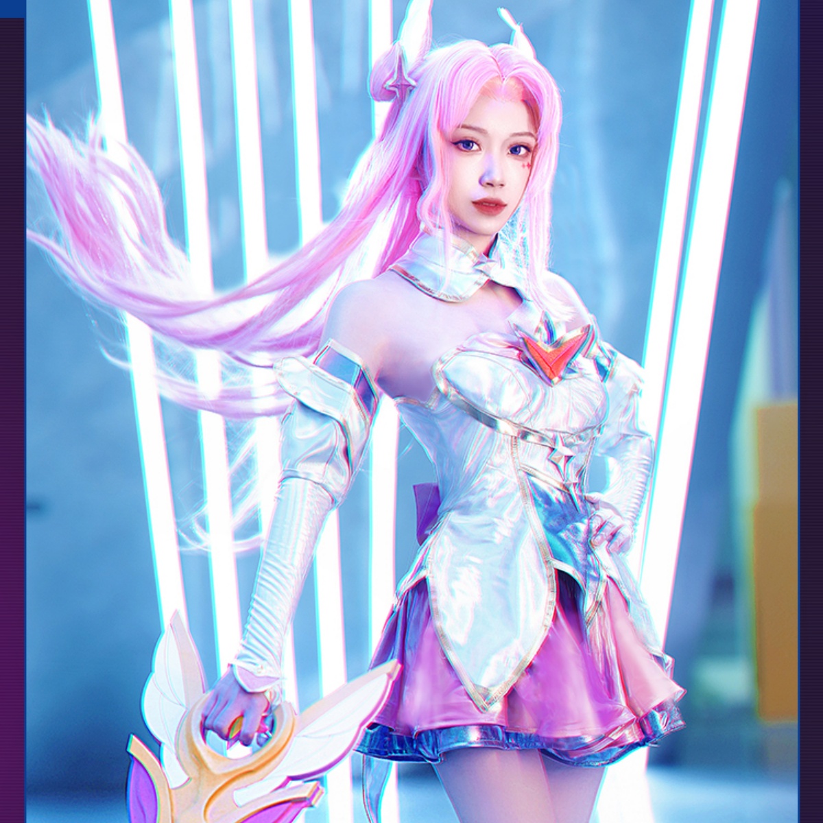 League of Legends - Star Guardian Kai'Sa Cosplay Costume Full Set - Cossnyc